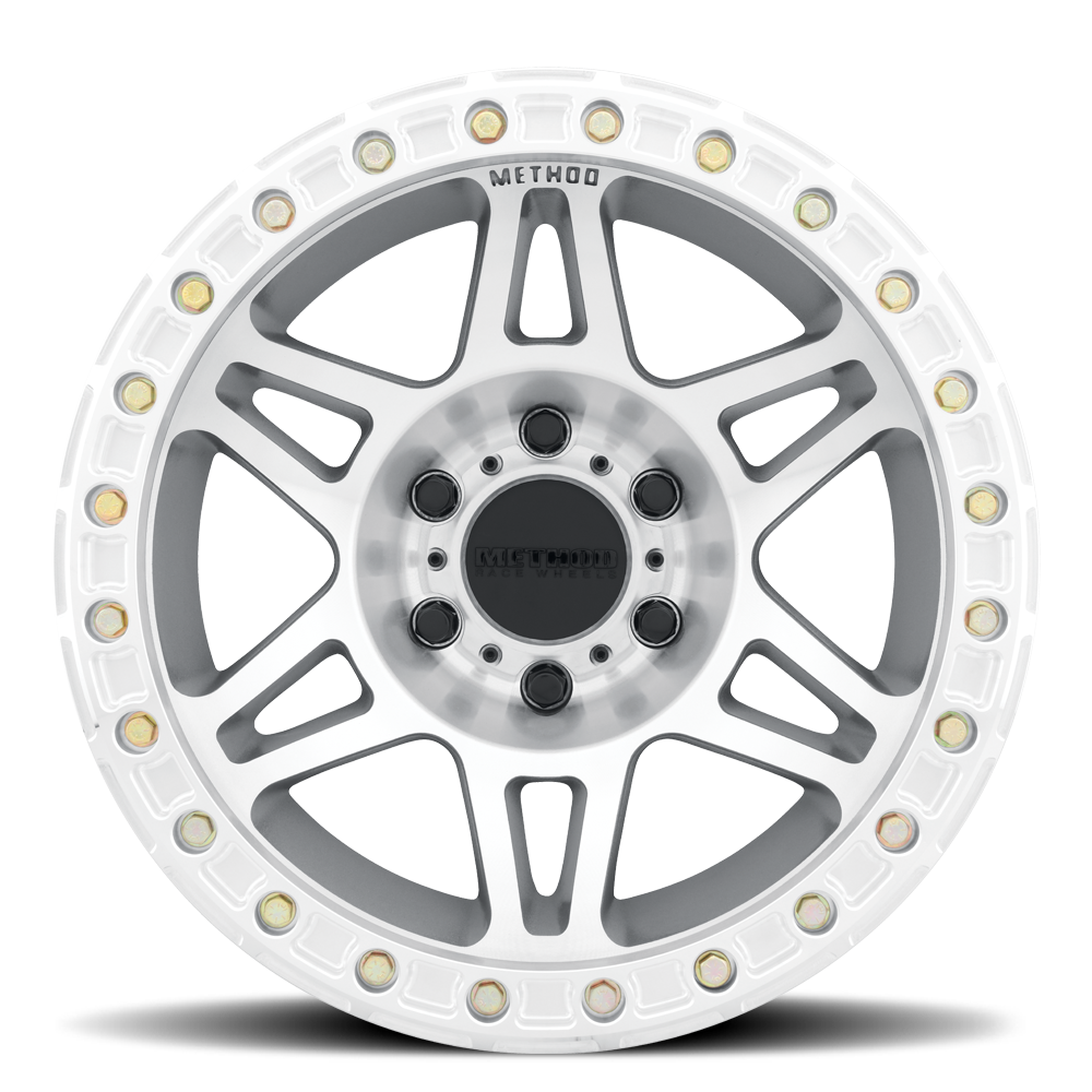 Aluminum Wheels 17x9 Beadlock MR106 Bolt Pattern 8 On 165.1 Offset -44 Lip Size 0 Machined SL Clear Coat Method