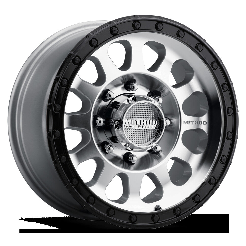 MR315, 18x9, +18mm Offset, 8x180, 130.81mm Centerbore, Machined Gloss Black Lip, Method Race Wheels