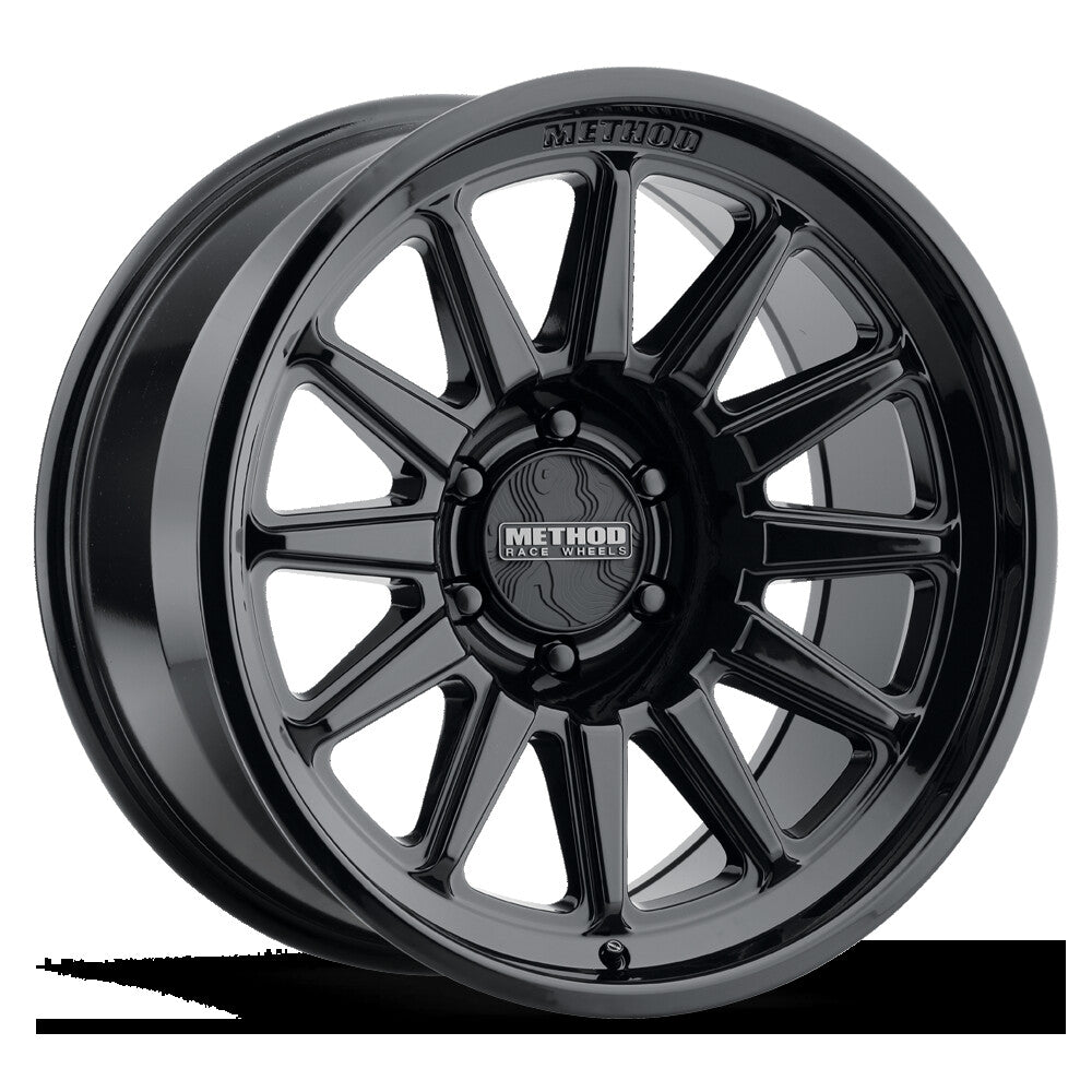 MR323, 20x9, +12mm Offset, 6x5.5, 106.25mm Centerbore, Gloss Black, Method Race Wheels