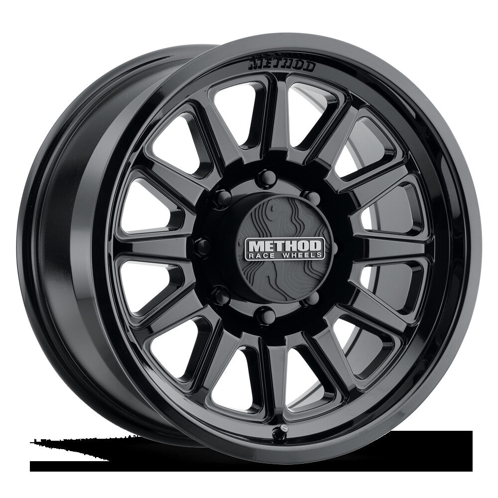 MR323, 17x8.5, 0mm Offset, 8x6.5, 130.81mm Centerbore, Gloss Black, Method Race Wheels
