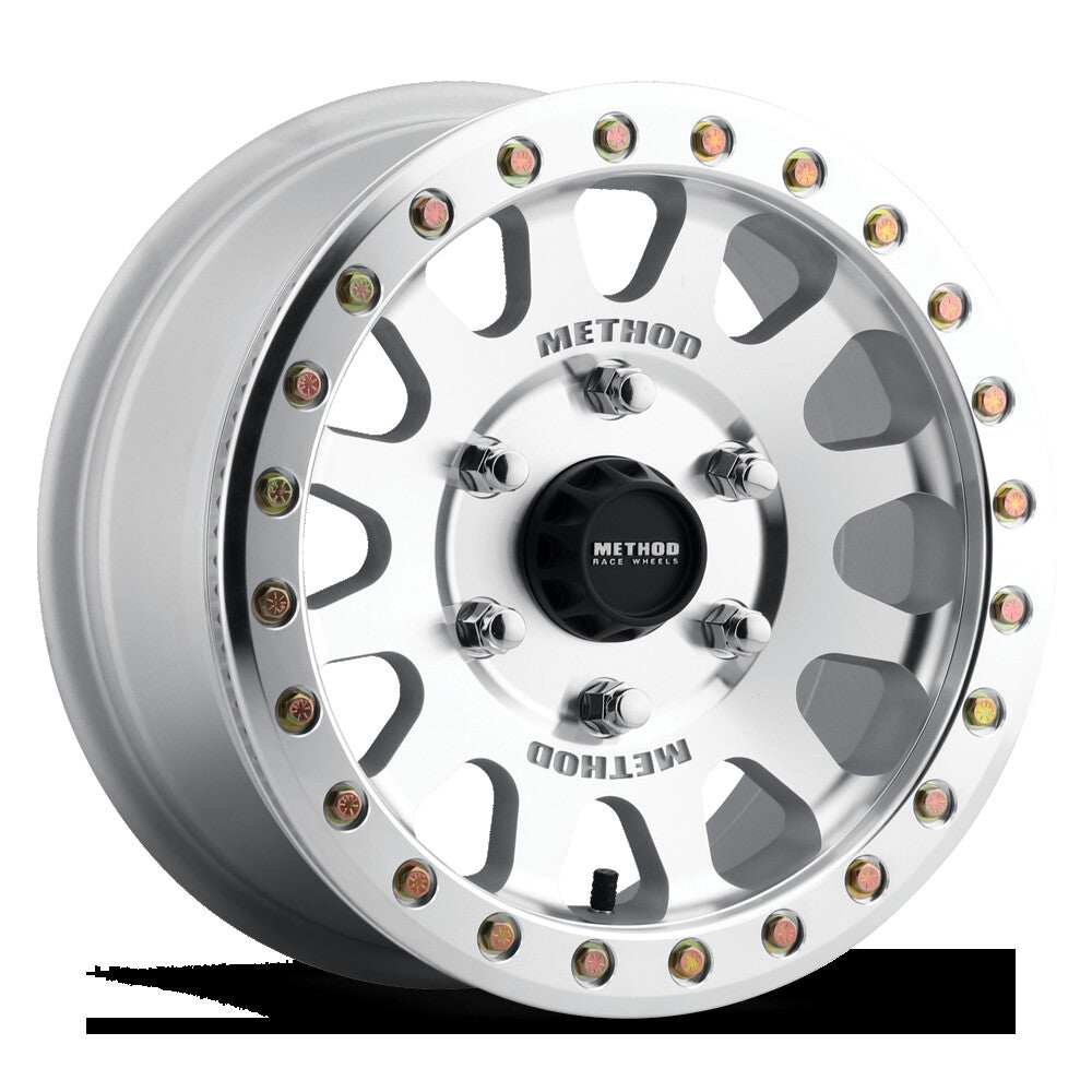 MR401 UTV Beadlock, 15x7, 5+2/+38mm Offset, 6x5.5, 81.8mm Centerbore, Machined Raw, w/ BH-H24100, Method Race Wheels