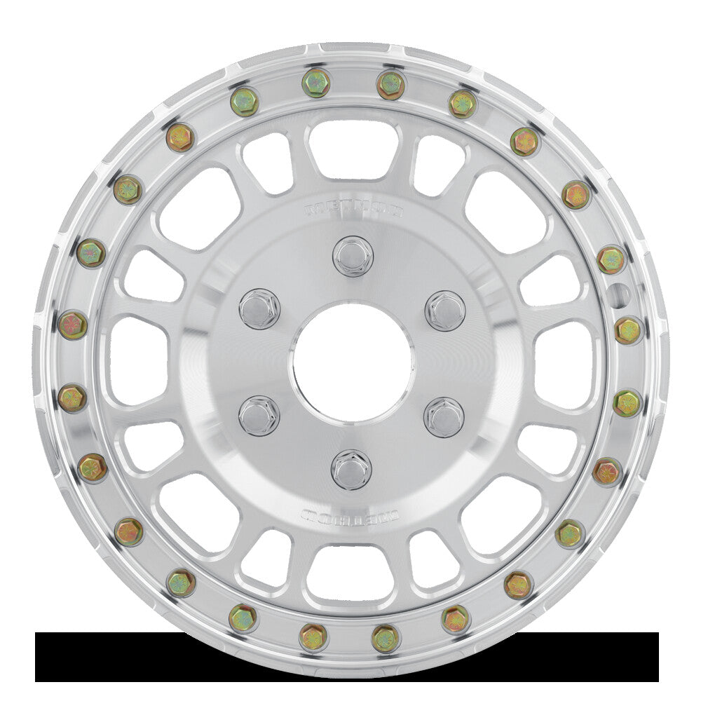 MR412 Beadlock, 15x5, 4.2+.8/+43mm Offset, 6x5.5, 78.3mm Centerbore, Machined Raw, w/ BH-H24155, Method Race Wheels