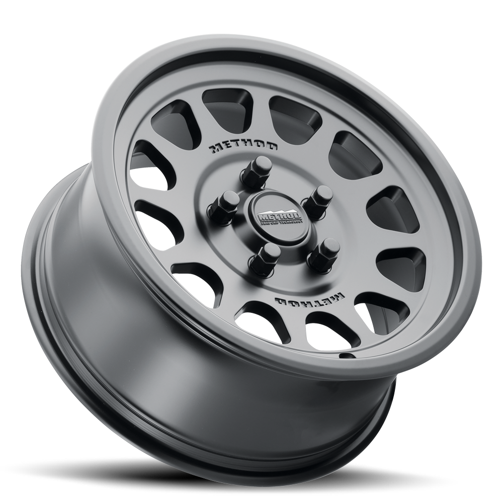 Aluminum Wheels 15x10 MR414 Bead Grip UTV Bolt Pattern 5 On 114.3 Offset 25 Lip Size 2.72 Matte Black MB Method