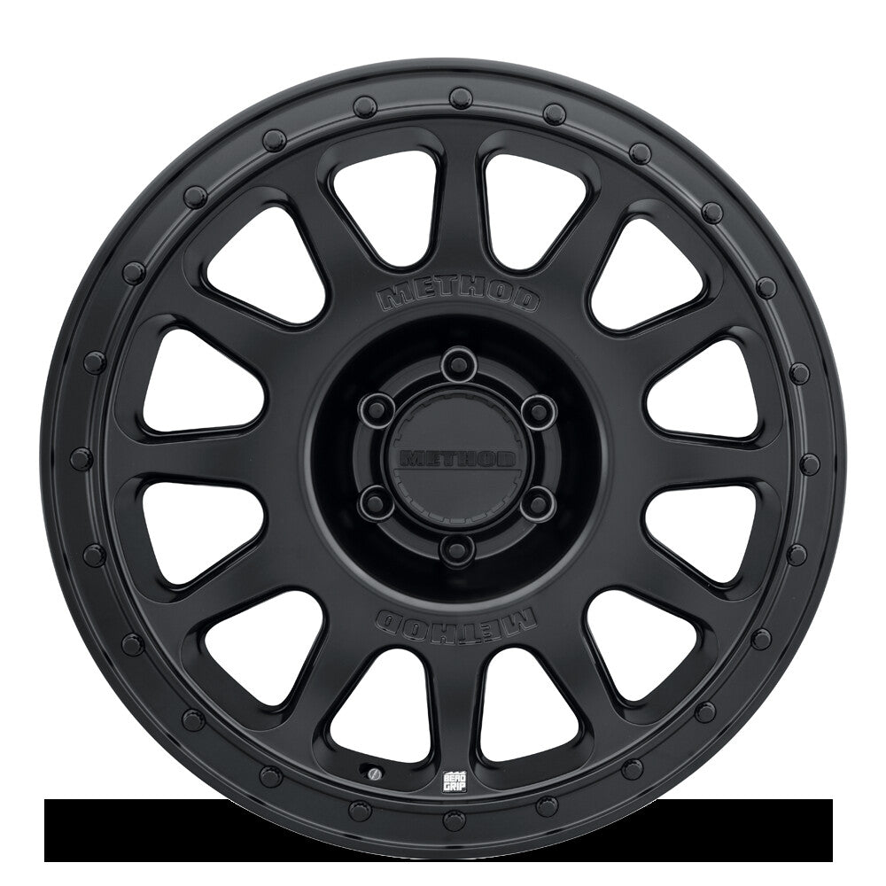 MR709 HD Bead Grip, 20x9, +12mm Offset, 6x135, 87mm Centerbore, Matte Black, Method Race Wheels