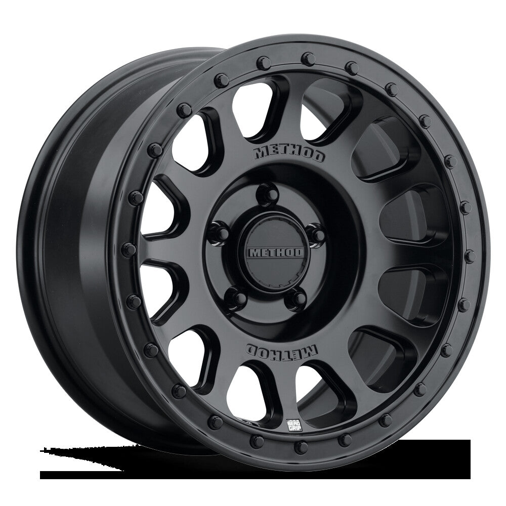 MR709 HD Bead Grip, 17x8.5, 0mm Offset, 5x5, 71.5mm Centerbore, Matte Black, Method Race Wheels