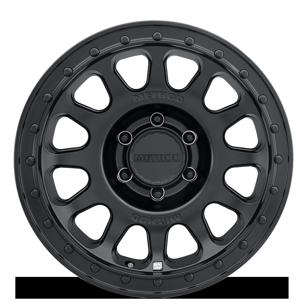 MR709 HD Bead Grip, 17x8.5, +25mm Offset, 6x5.5, 106.25mm Centerbore, Matte Black, Method Race Wheels