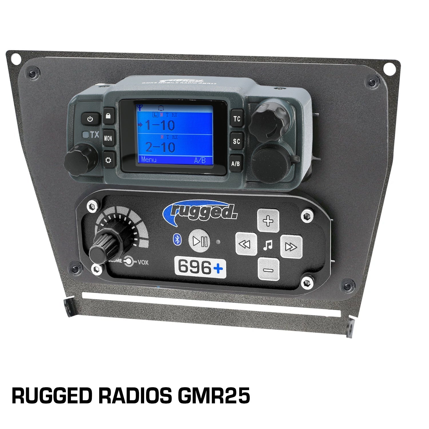 Polaris RZR PRO XP RZR Turbo R and RZR PRO R Dash Mount Radio and Intercom - Rugged M1/G1/G4/RM45/RM60/GMR45 with Switch Holes
