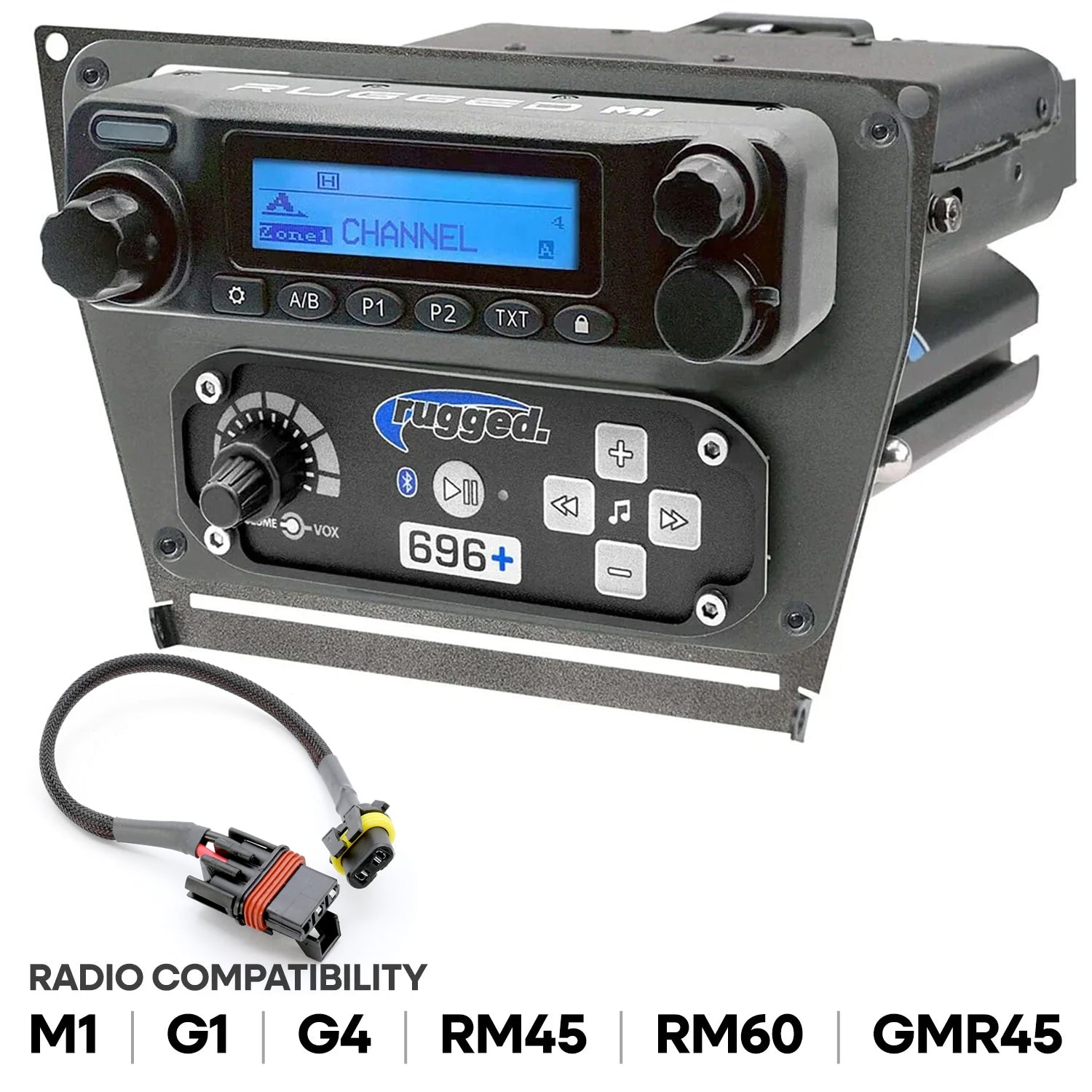 Polaris RZR PRO XP RZR Turbo R and RZR PRO R Dash Mount Radio and Intercom - Rugged M1/G1/G4/RM45/RM60/GMR45 with Switch Holes