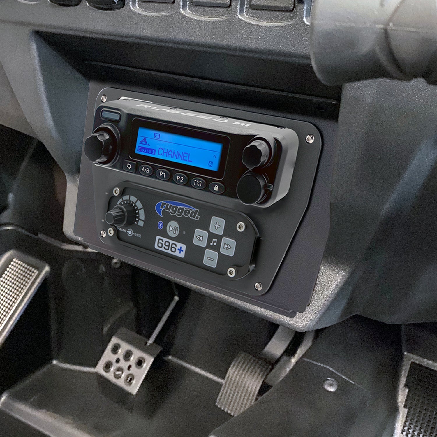 Polaris XP1 Mount Kit for Rugged Radios and Intercom - Kenwood TK7360