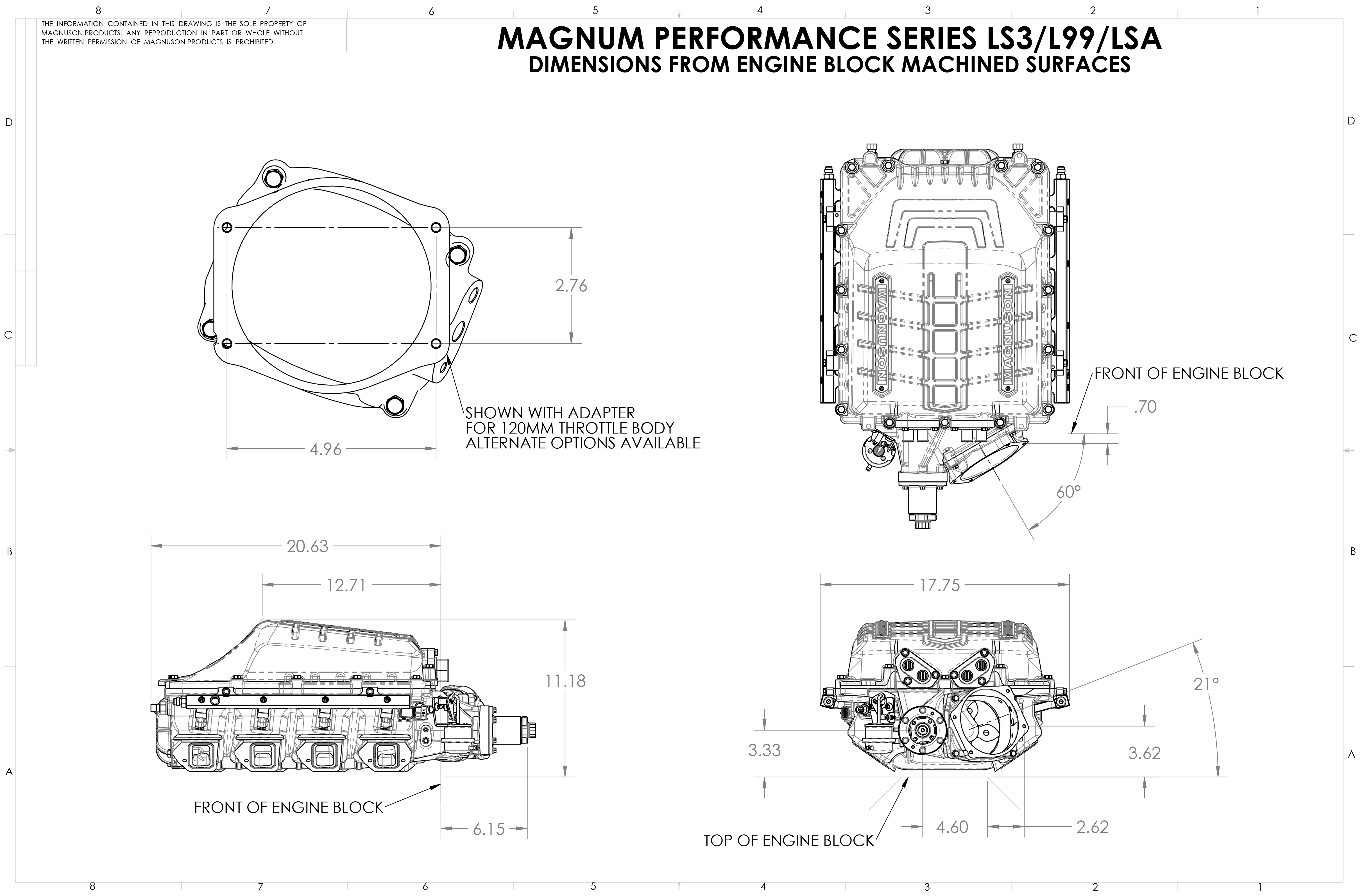 Chevrolet Camaro LS3/L99 Magnum TVS2650 Supercharger System