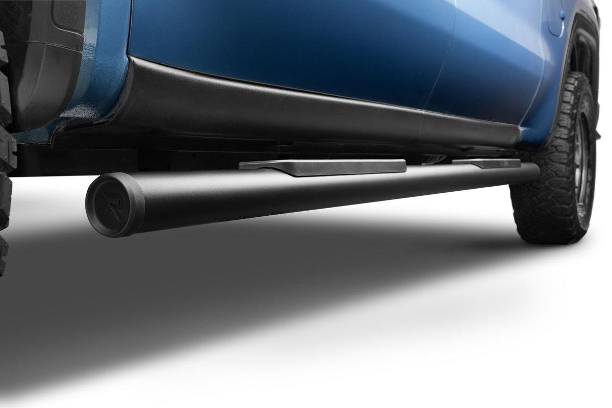 Traxio 3 Inch Nerf Bars 19-26 GM Silverado/Sierra 1500 20-26 GM Silverado/Sierra 2500/3500 Crew Cab Textured Black N Fab