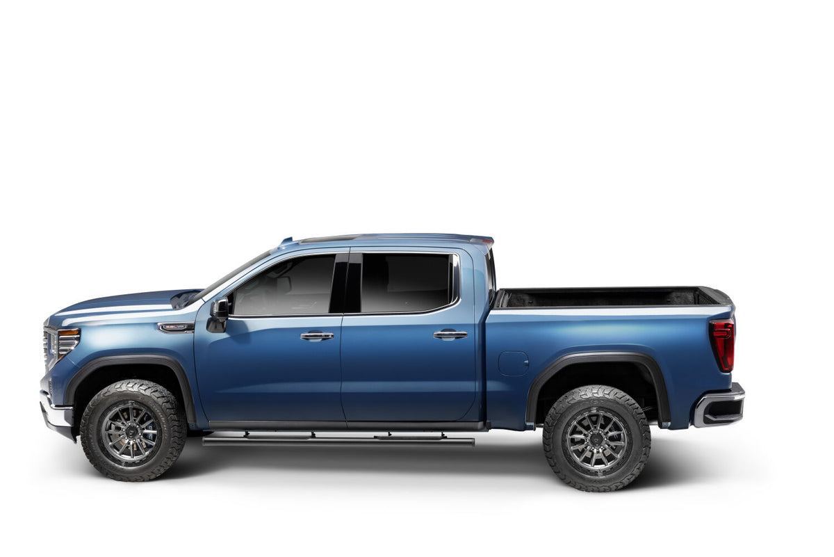 Traxio 3 Inch Nerf Bars 19-26 GM Silverado/Sierra 1500 20-26 GM Silverado/Sierra 2500/3500 Crew Cab Textured Black N Fab