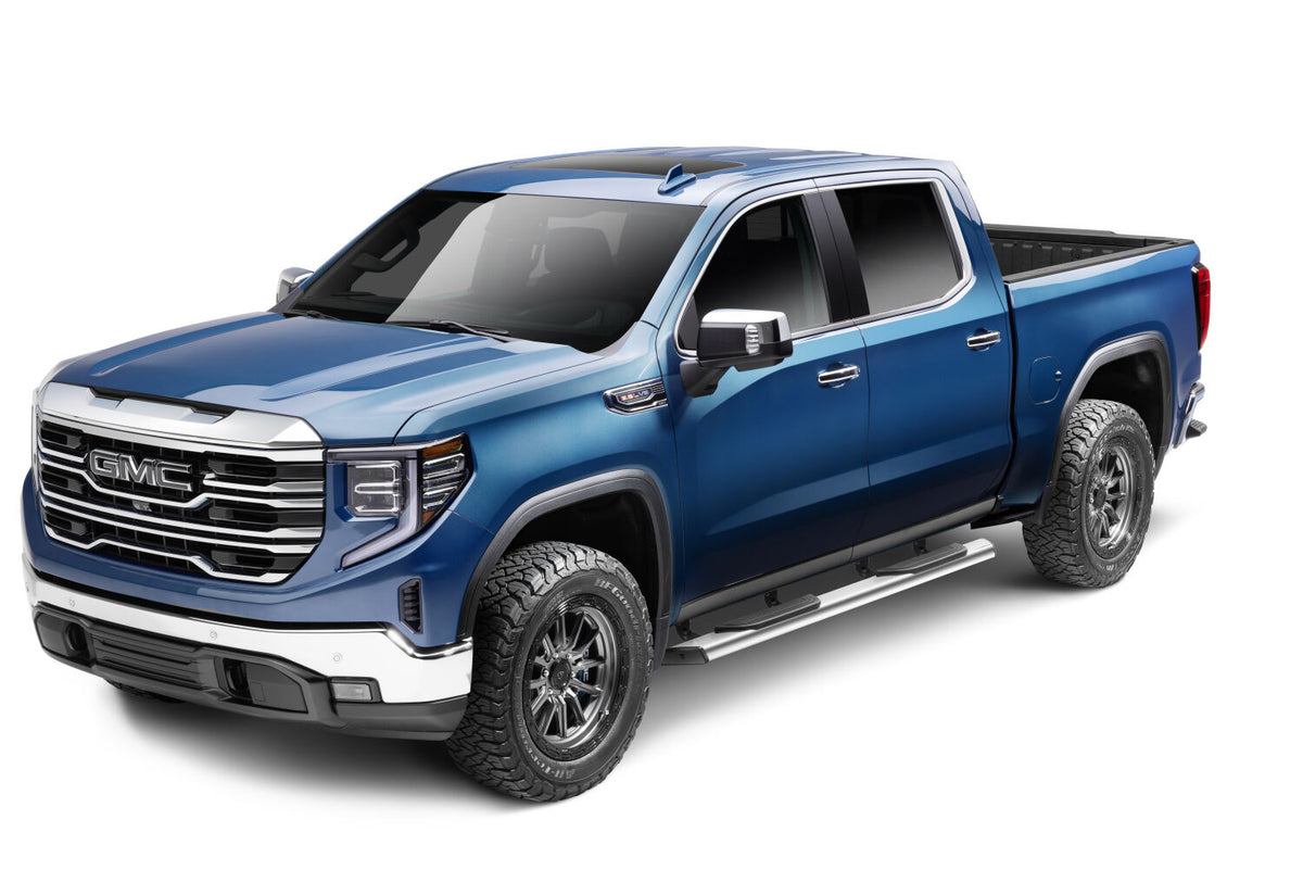 Traxio 4 Inch Nerf Bars 15-26 Ford F150/17-26 Ford F250/F350 Super Cab Polished Stainless Steel N Fab