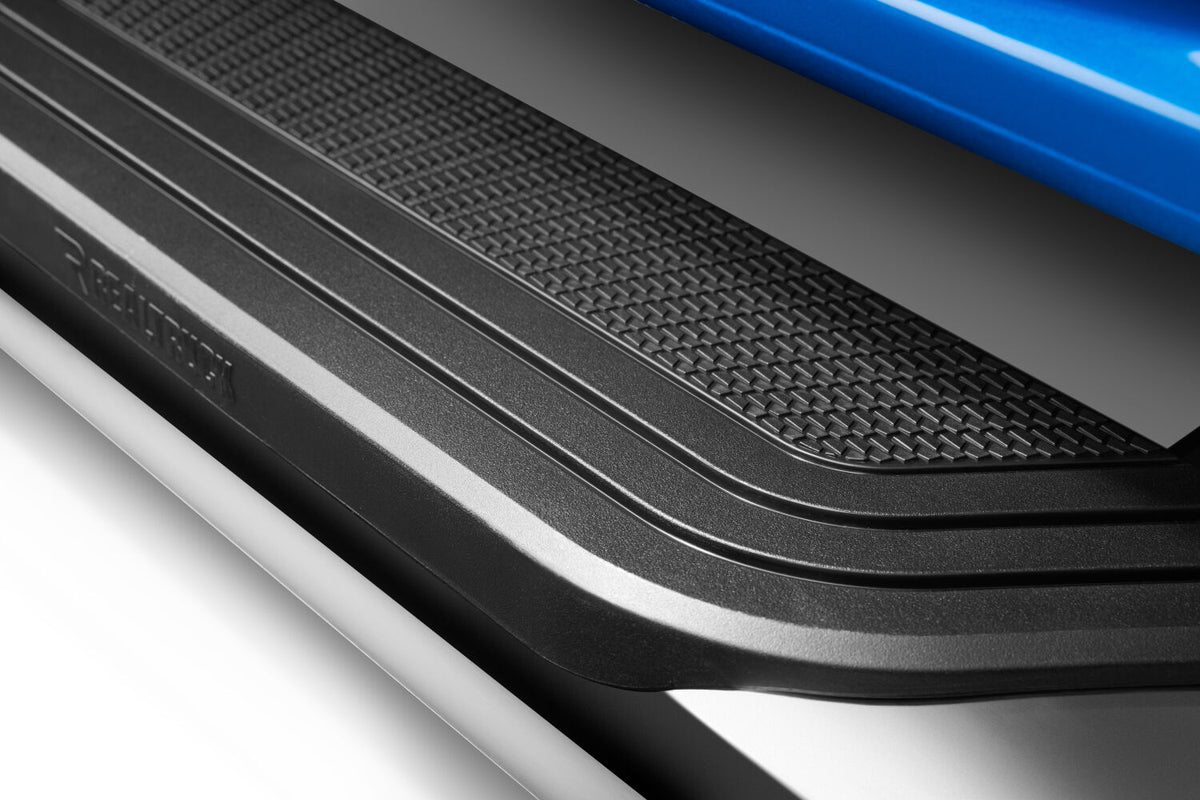 Traxio 5 Inch Nerf Bars 15-26 Ford F150/17-26 Ford F250/F350 Crew Cab Polished Stainless Steel N Fab