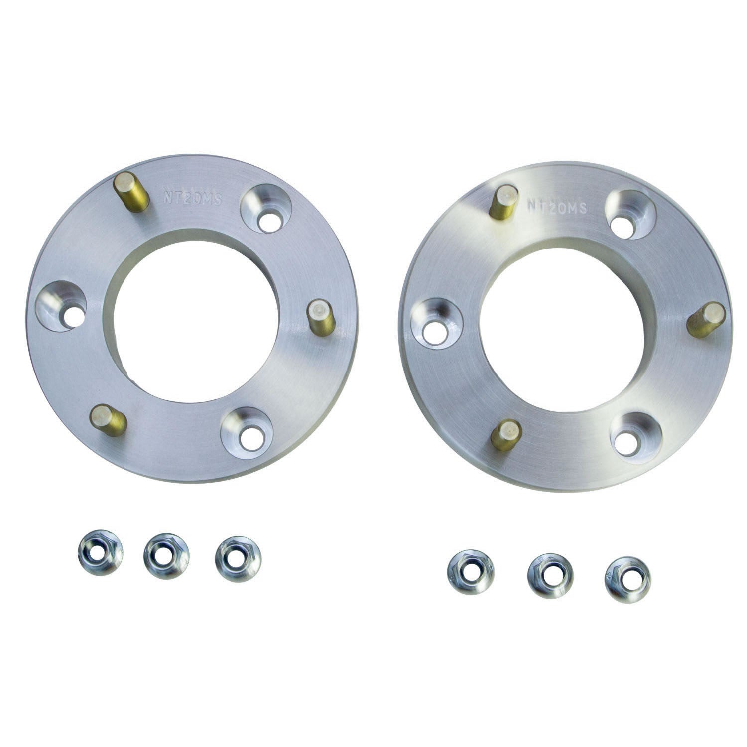 Aluminum Spacer Leveling Kit 2 Inch Lift Front 04-15 Nissan Titan 17 Nissan Titan Incl. Upper Strut Spacers Maximum Tire/Wheel: 33 x 12.50/17 Back Spacing: OEM Skyjacker