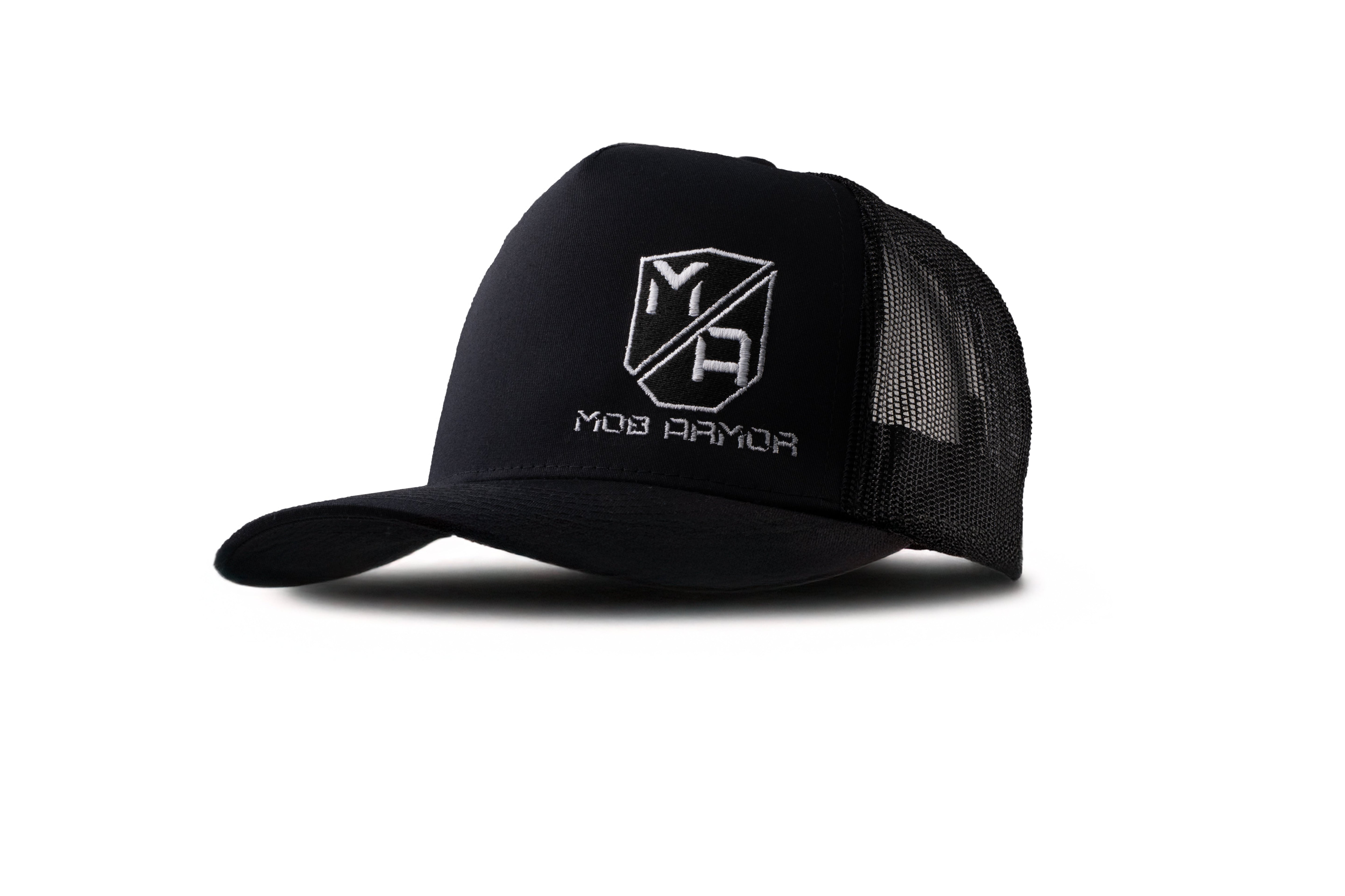 Mob Armor Logo Black/Black Trucker Hat