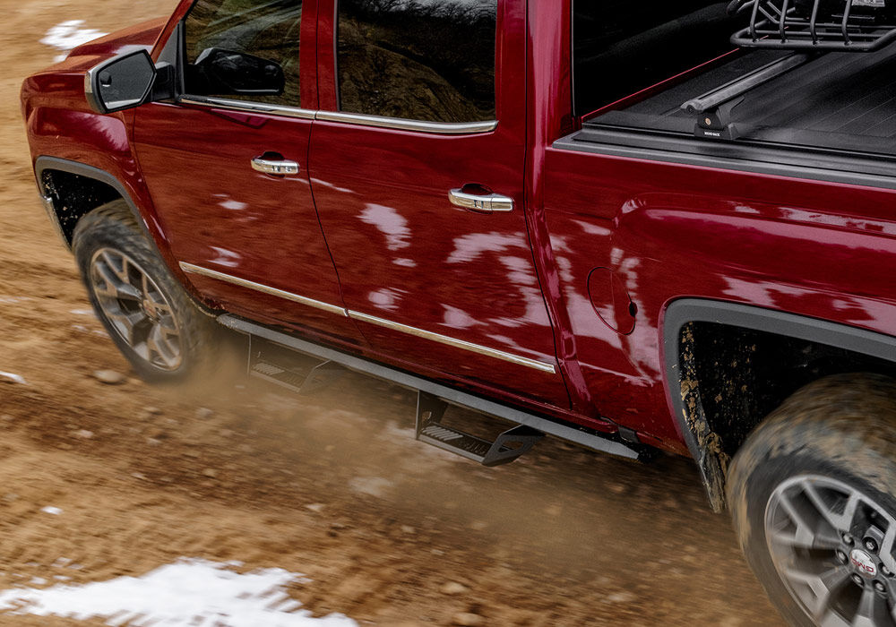 Predator Pro Cab Length (2 Steps per Side) 2019 (New Body Style)-2025 Chevy Silverado/GMC Sierra 1500/2020-2025 2500 HD/3500 HD Crew Cab Textured Black NFab