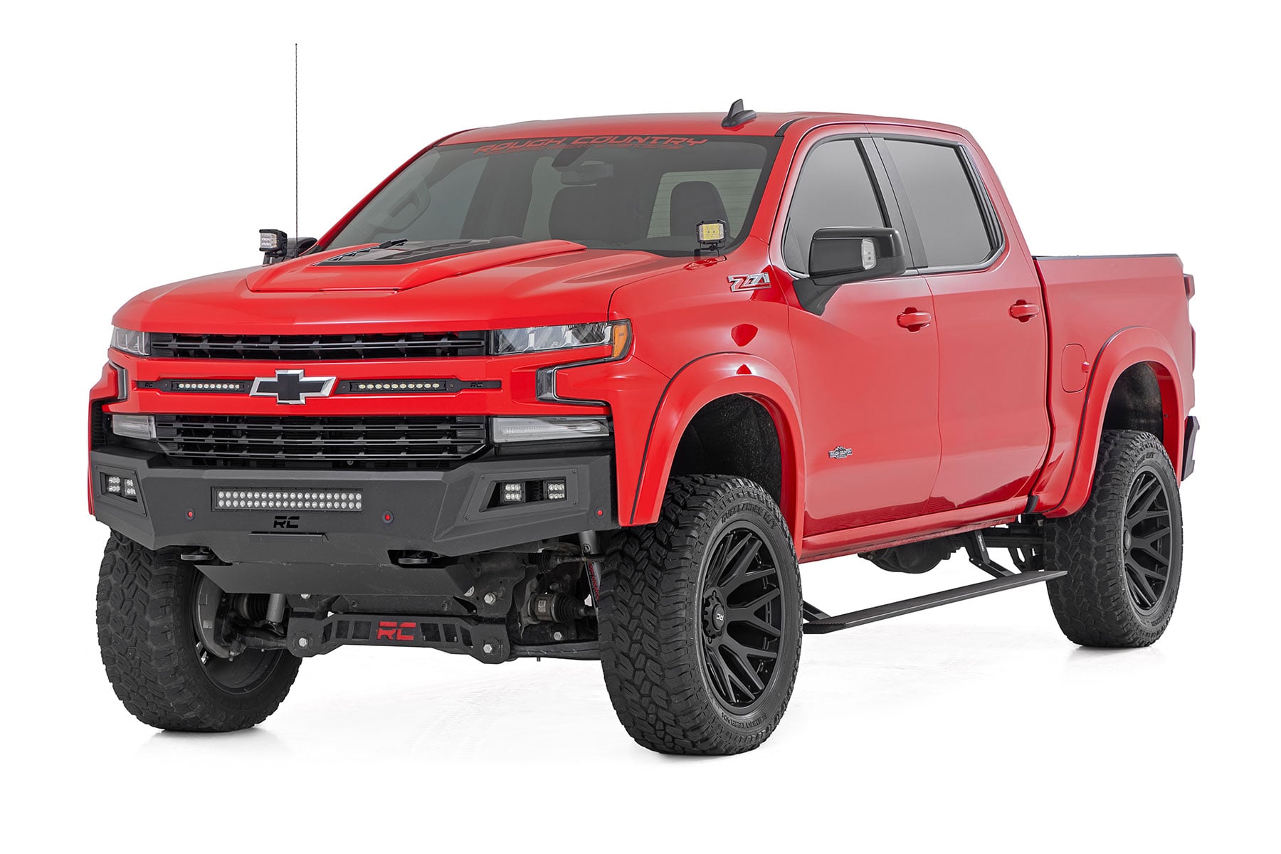 Power Running Boards Dual Electric Motor Crew Cab Silverado/Sierra 1500/2500HD/3500HD (19-26) Rough Country