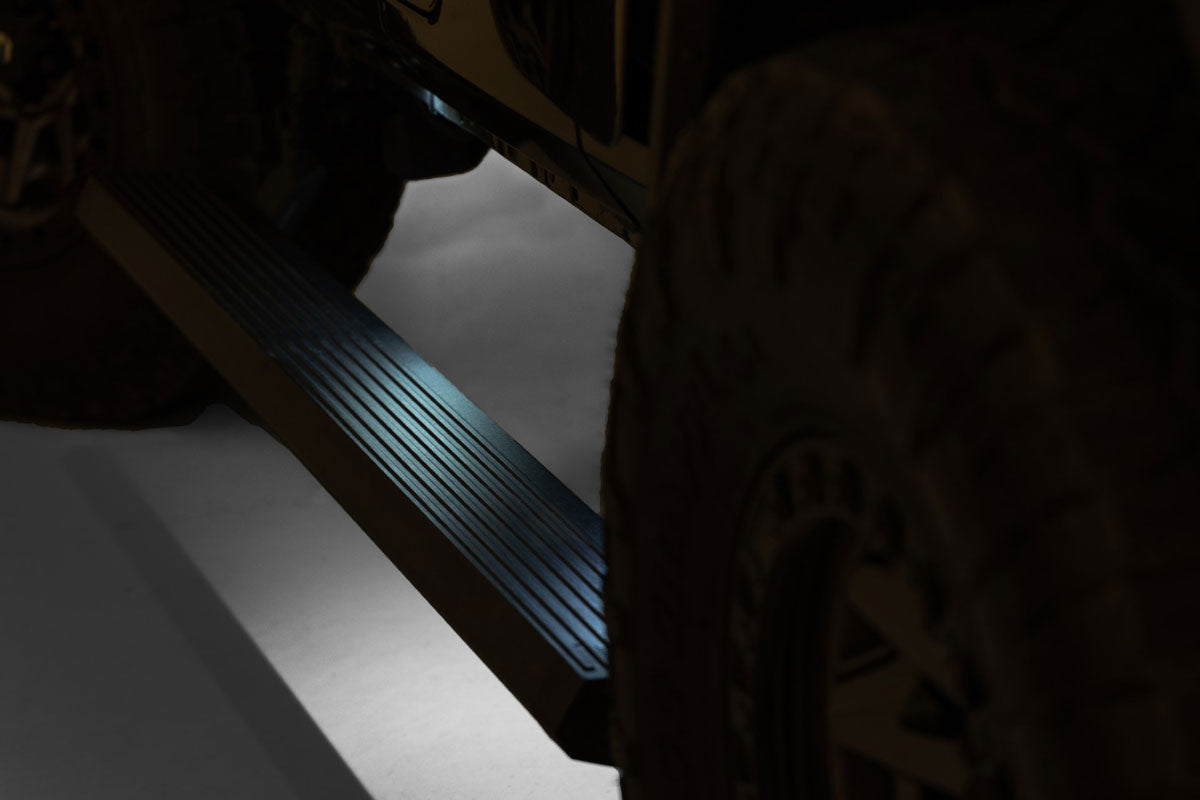 Power Running Boards Dual Electric Motor 4 Door Jeep Wrangler JL (2018-2026) Rough Country