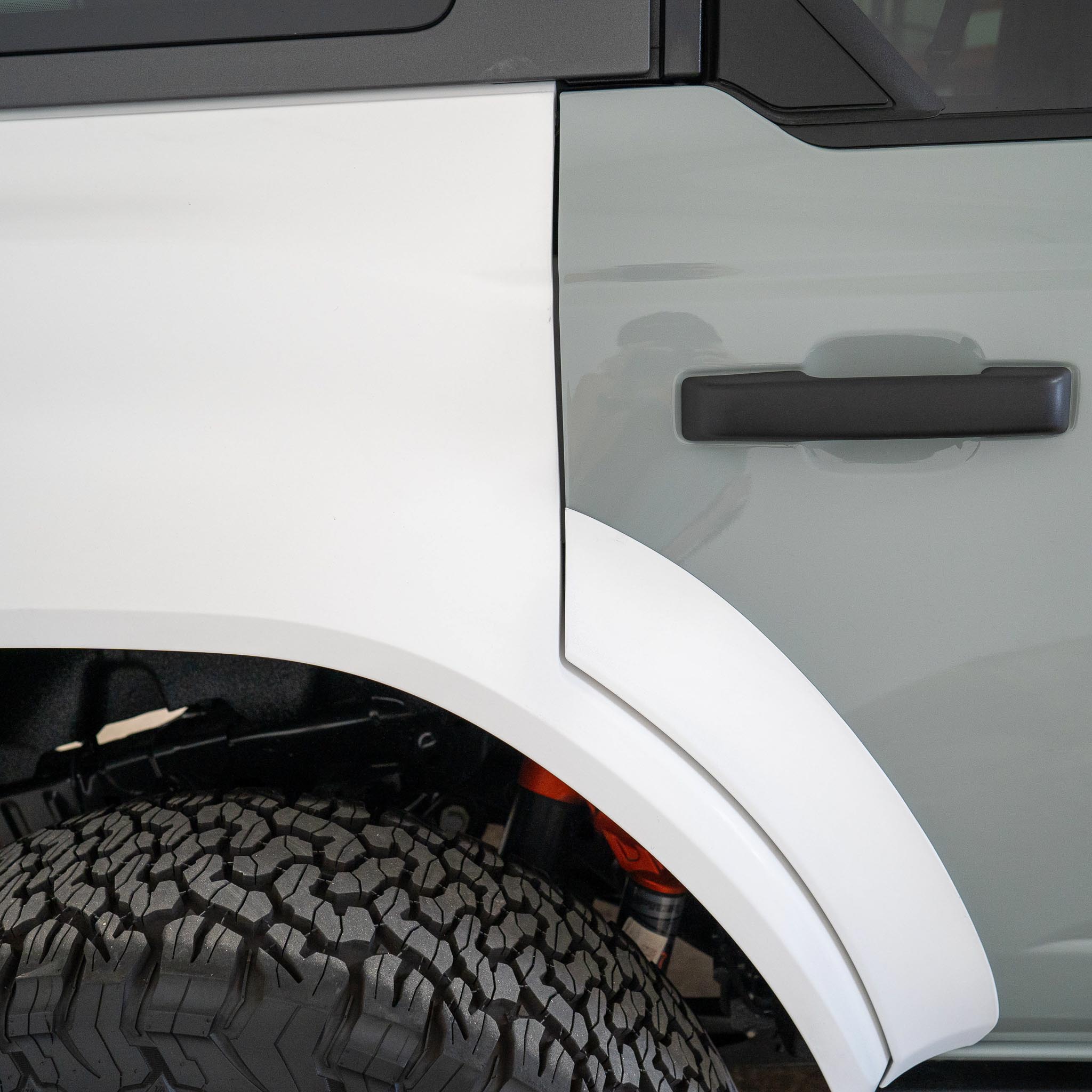 2022-2025 Ford Bronco Raptor rear quarter kit showcasing a sleek design and durable construction for off-road performance.