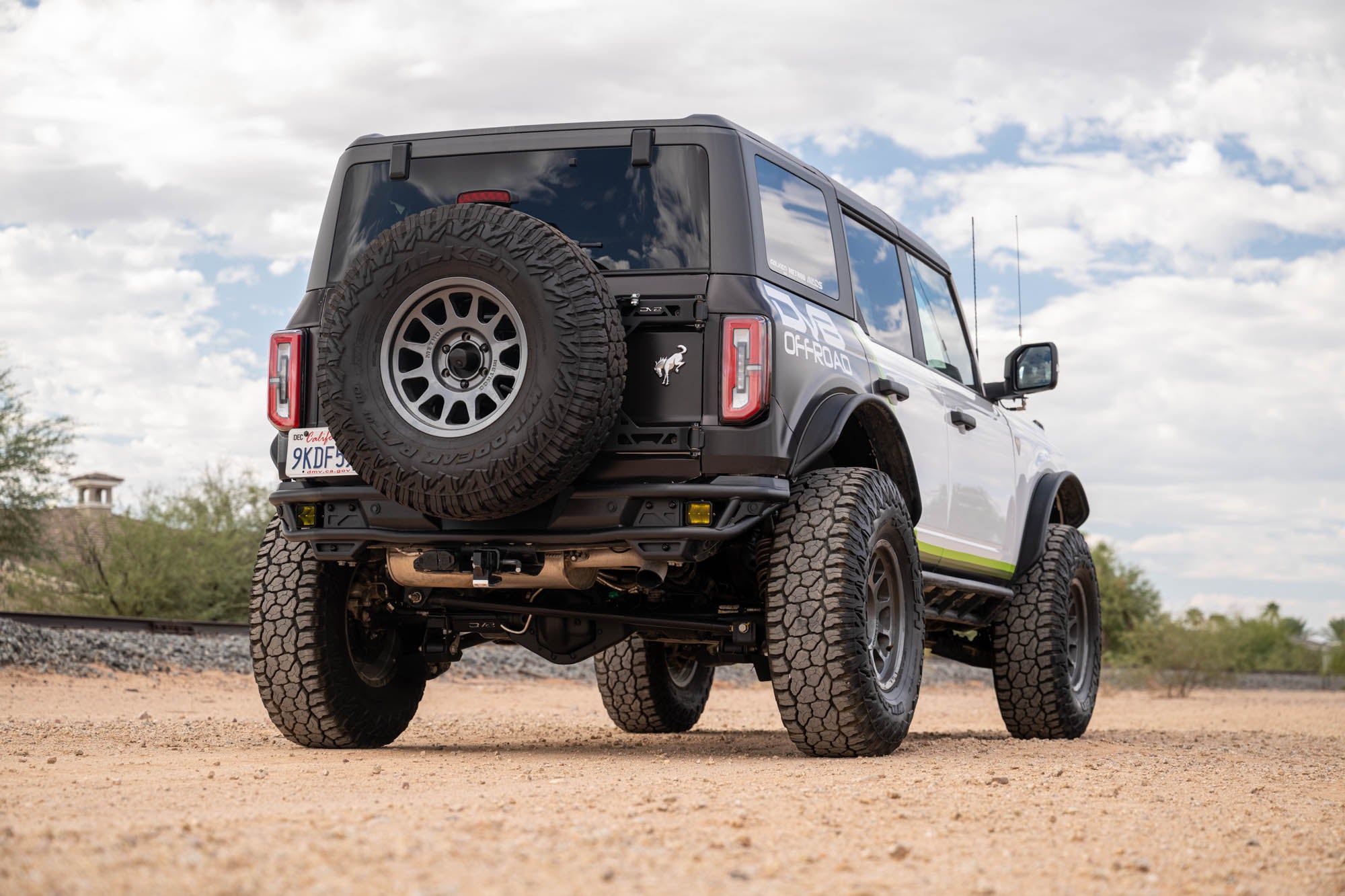 2021 2025 Ford Bronco Rear Tube Bumper DV8 Offroad