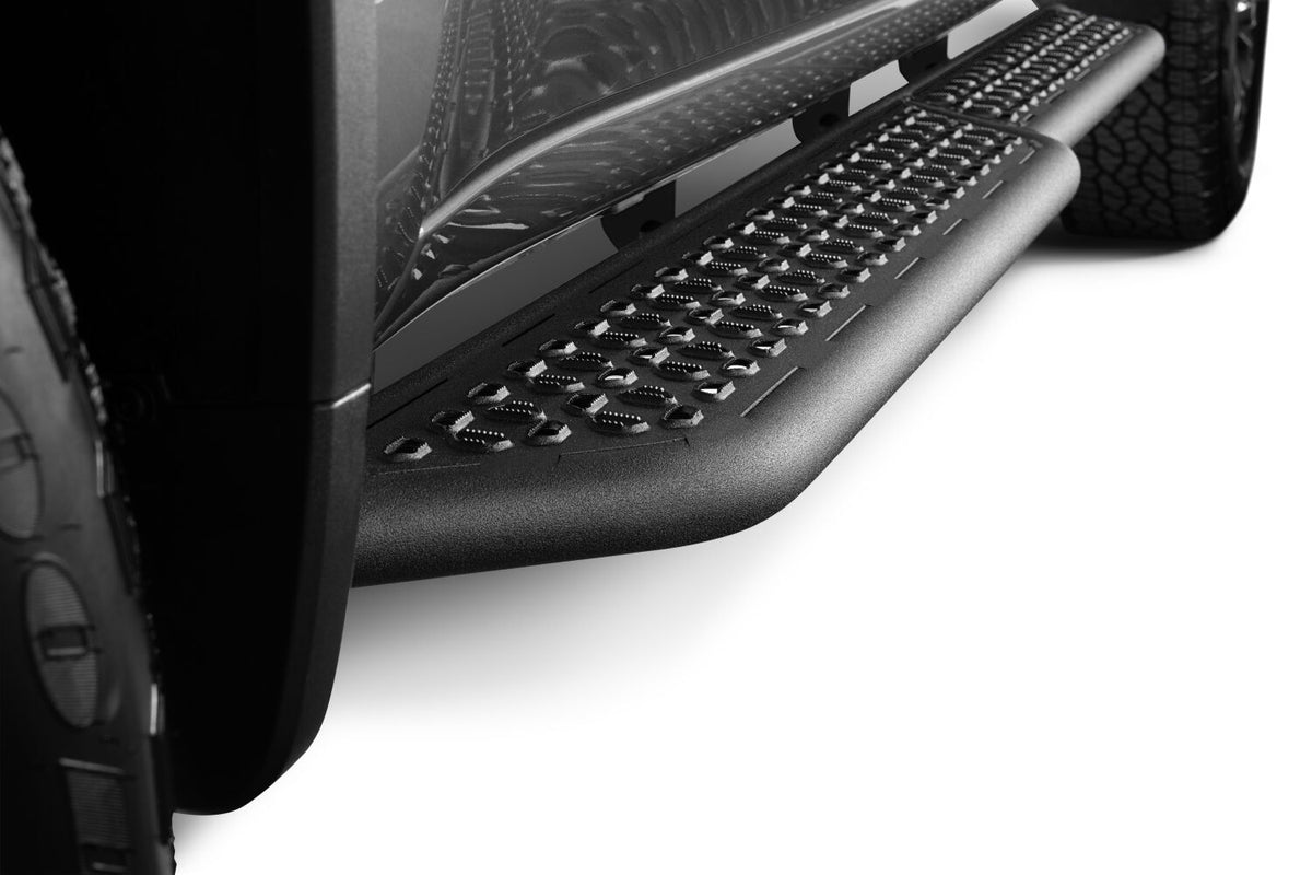 Growler Sport Running Boards Cab Length 2019 (New Body Style)-2026 Chevy Silverado/GMC Sierra 1500/2020-2026 GM2500 HD/3500 HD Crew Cab Textured Black N Fab