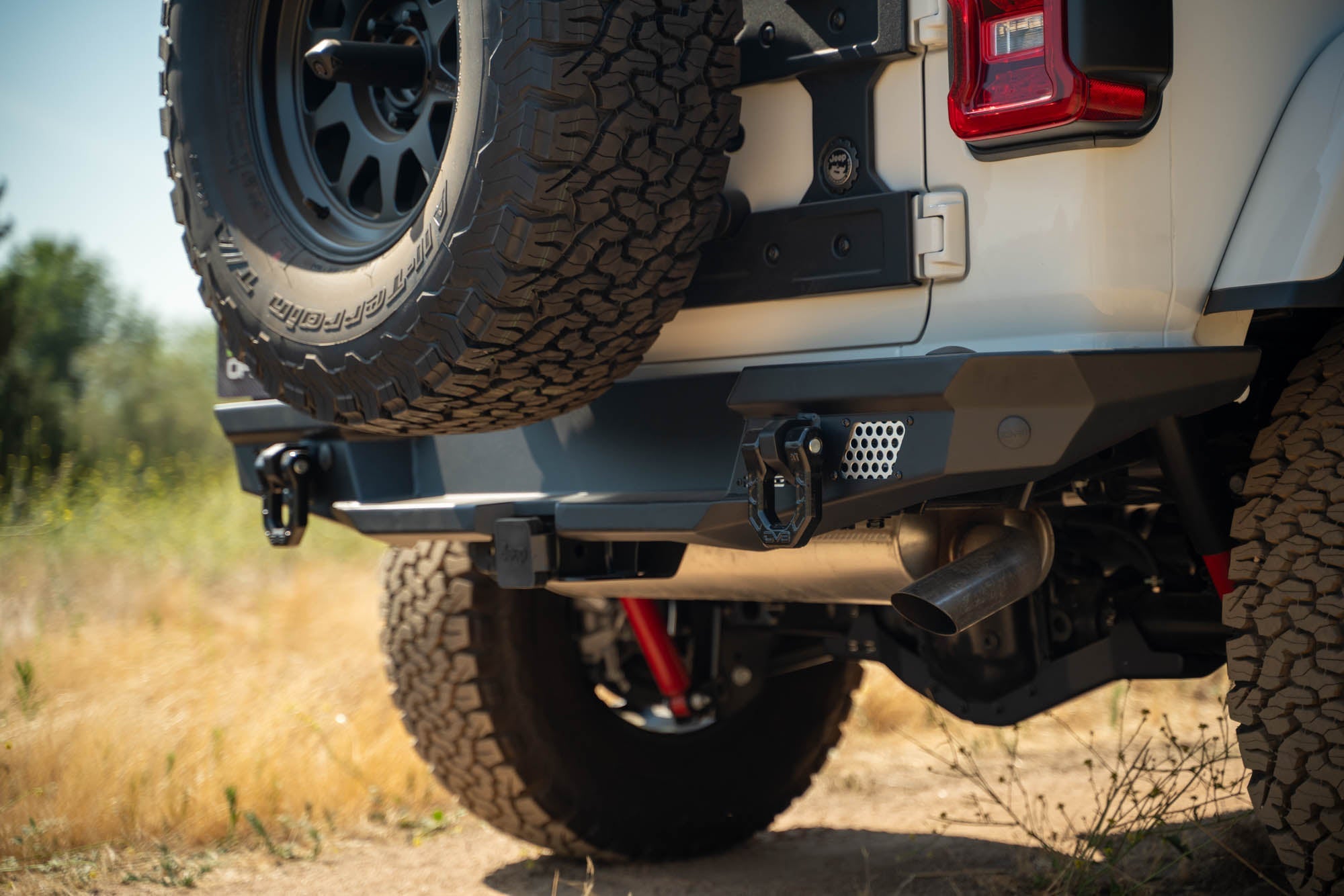 2018 2025 Jeep Wrangler JL JLU Mto Series Rear Bumper W/ Optional Tire Carrier DV8 Offroad