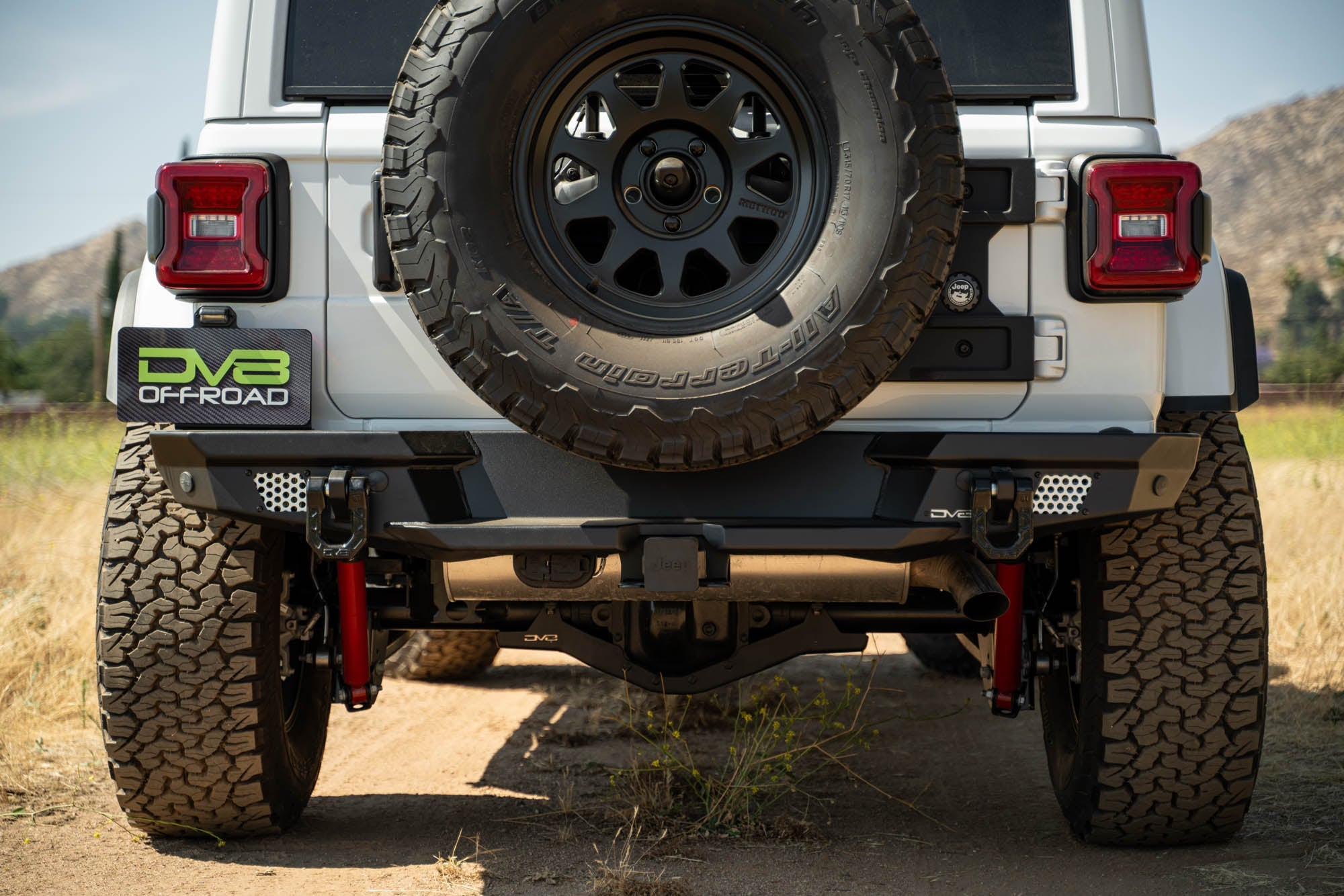 2018 2025 Jeep Wrangler JL JLU Mto Series Rear Bumper W/ Optional Tire Carrier DV8 Offroad