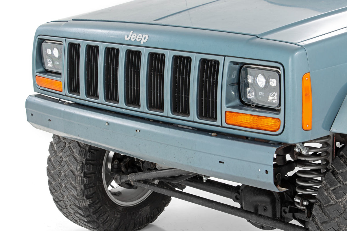 Jeep 5X7 Inch LED Headlights Jeep Cherokee XJ Rough Country