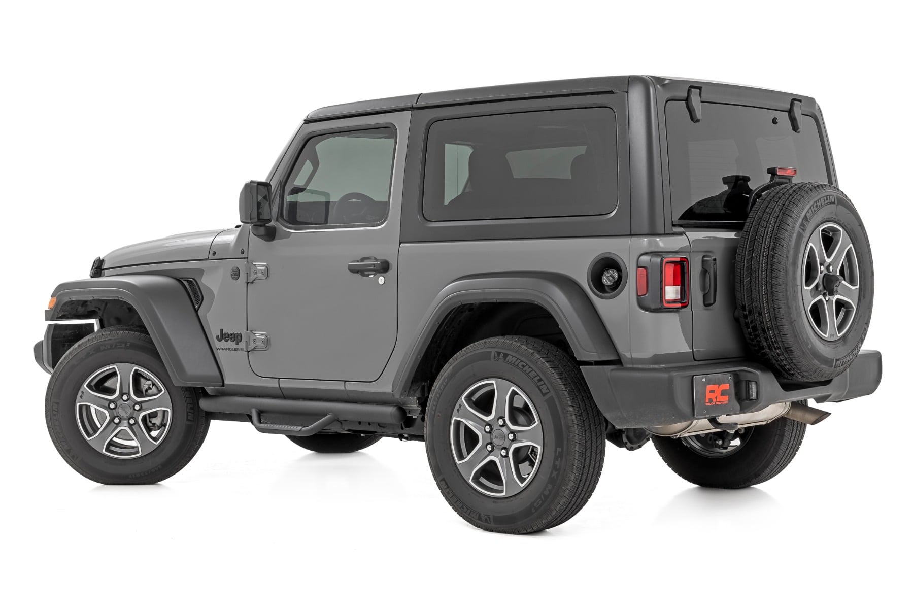 Nerf Steps Full Length 2 Door Jeep Wrangler JL 4WD (2018-2026) Rough Country