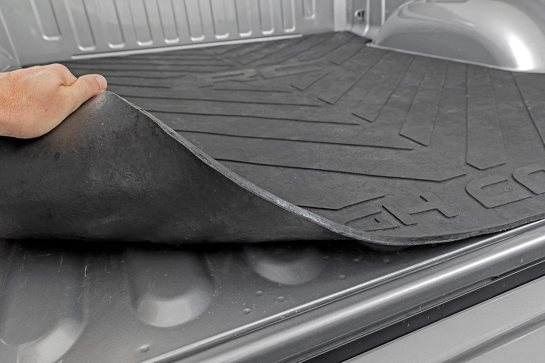 Bed Mat 6 Foot 4 Inch Bed RC Logo Ram 1500 (19-26)/1500 TRX (21-24) Rough Country