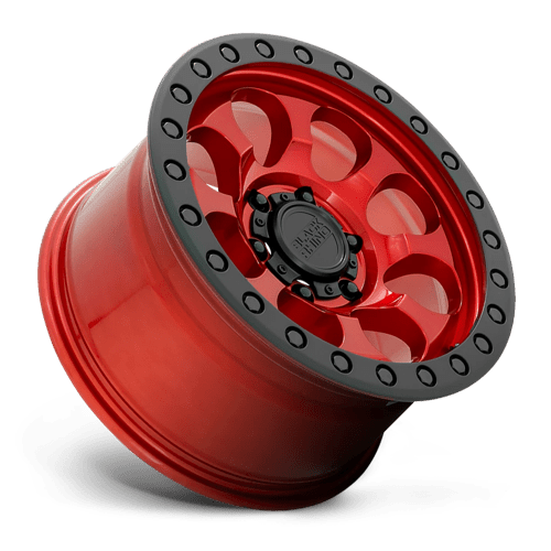 BR RIOT 17X9 6X135 +12 87 CNDY RED BLK