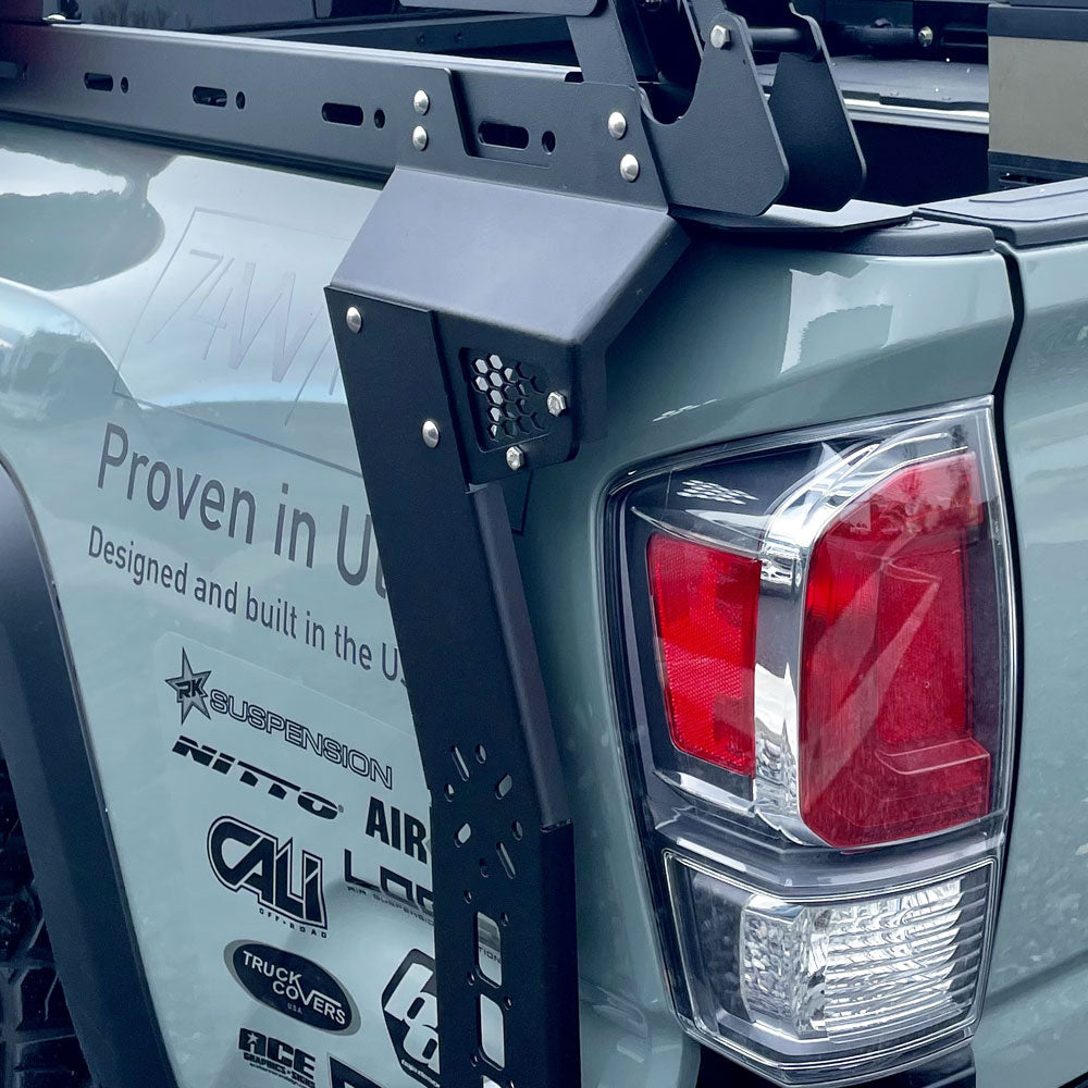2015-2022 Tacoma Bed Rack Rear Quarter Side Rails Rock Slide Engineering