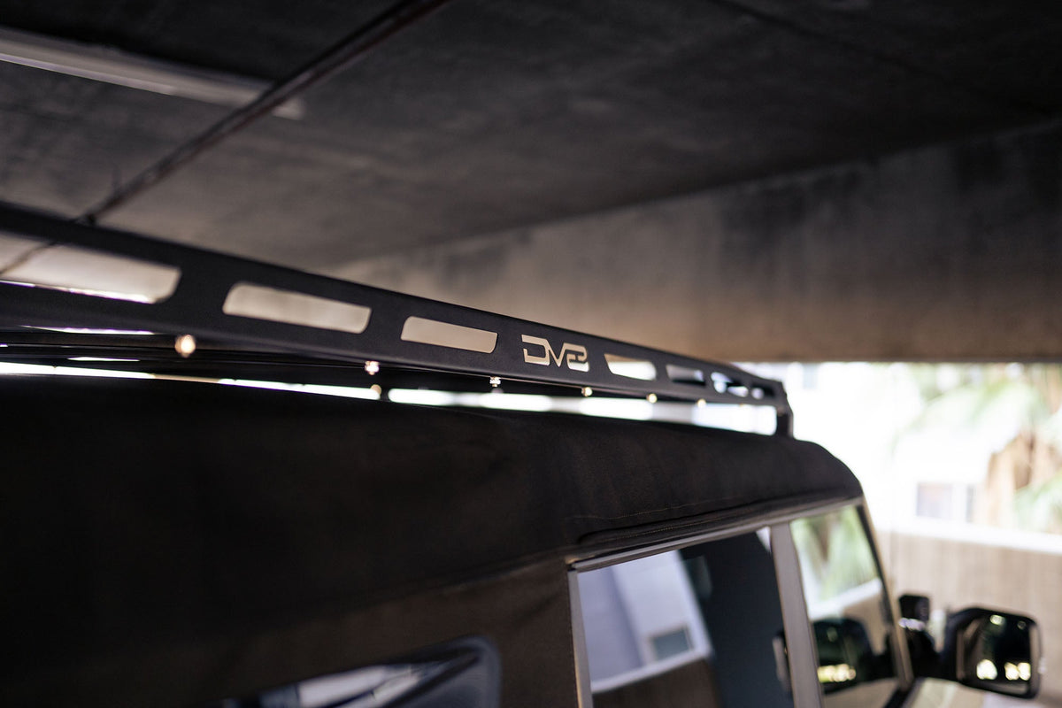 2021 2024 Ford Bronco Soft Top Roof Rack DV8 Offroad