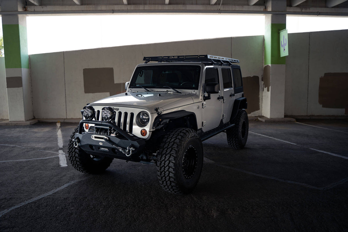 2007 2018 Jeep Wrangler JKU 4 Door Full Length Roof Rack DV8 Offroad