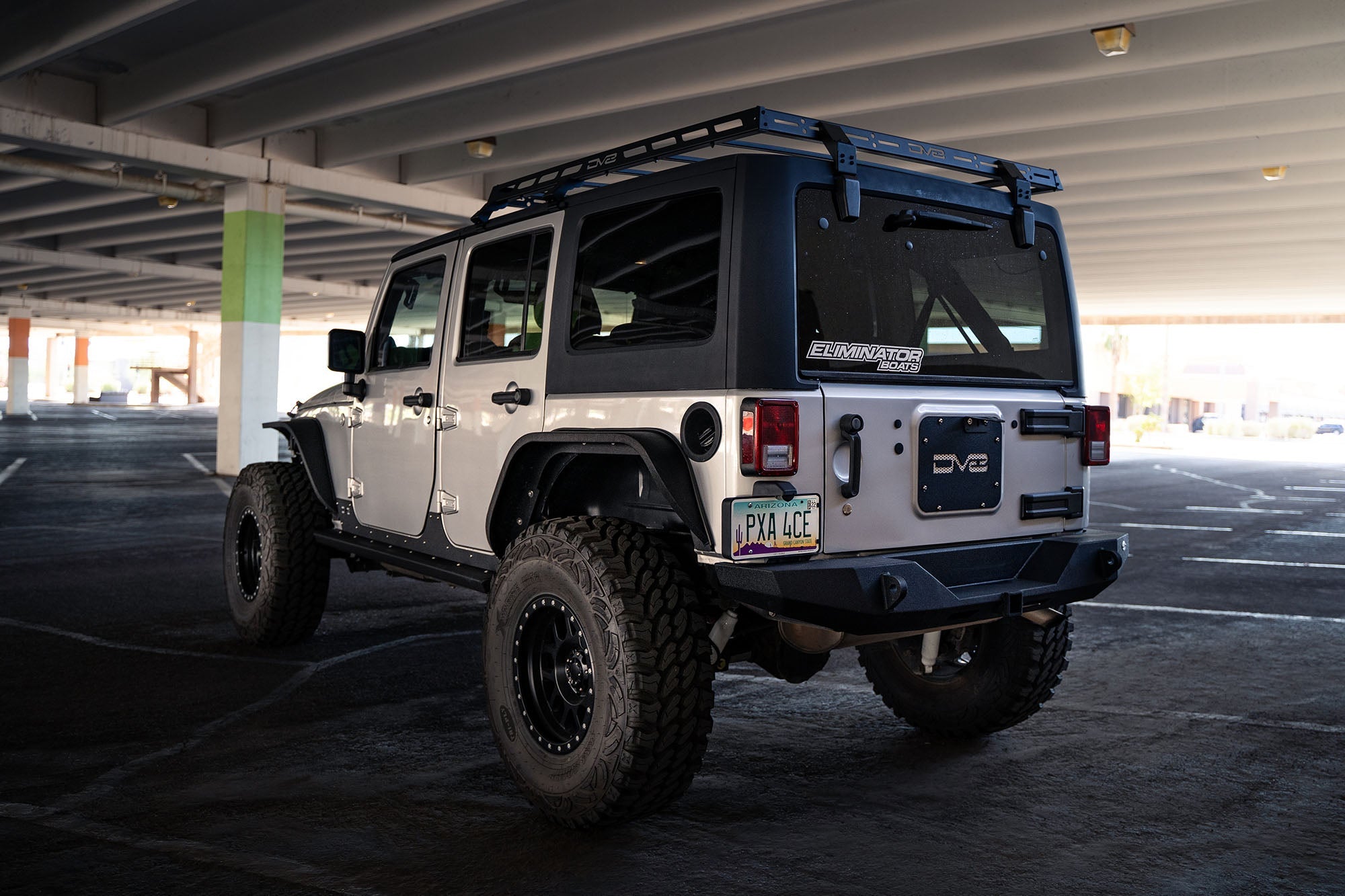 2007 2018 Jeep Wrangler JKU 4 Door Short Roof Rack DV8 Offroad