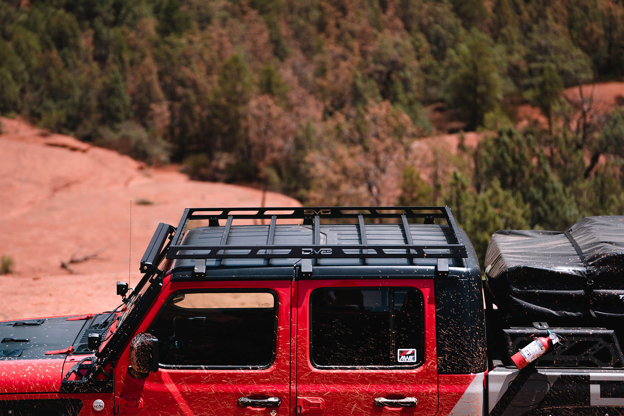2018 2025 Jeep Gladiator JT Wrangler JL 2 Doors Roof Rack DV8 Offroad
