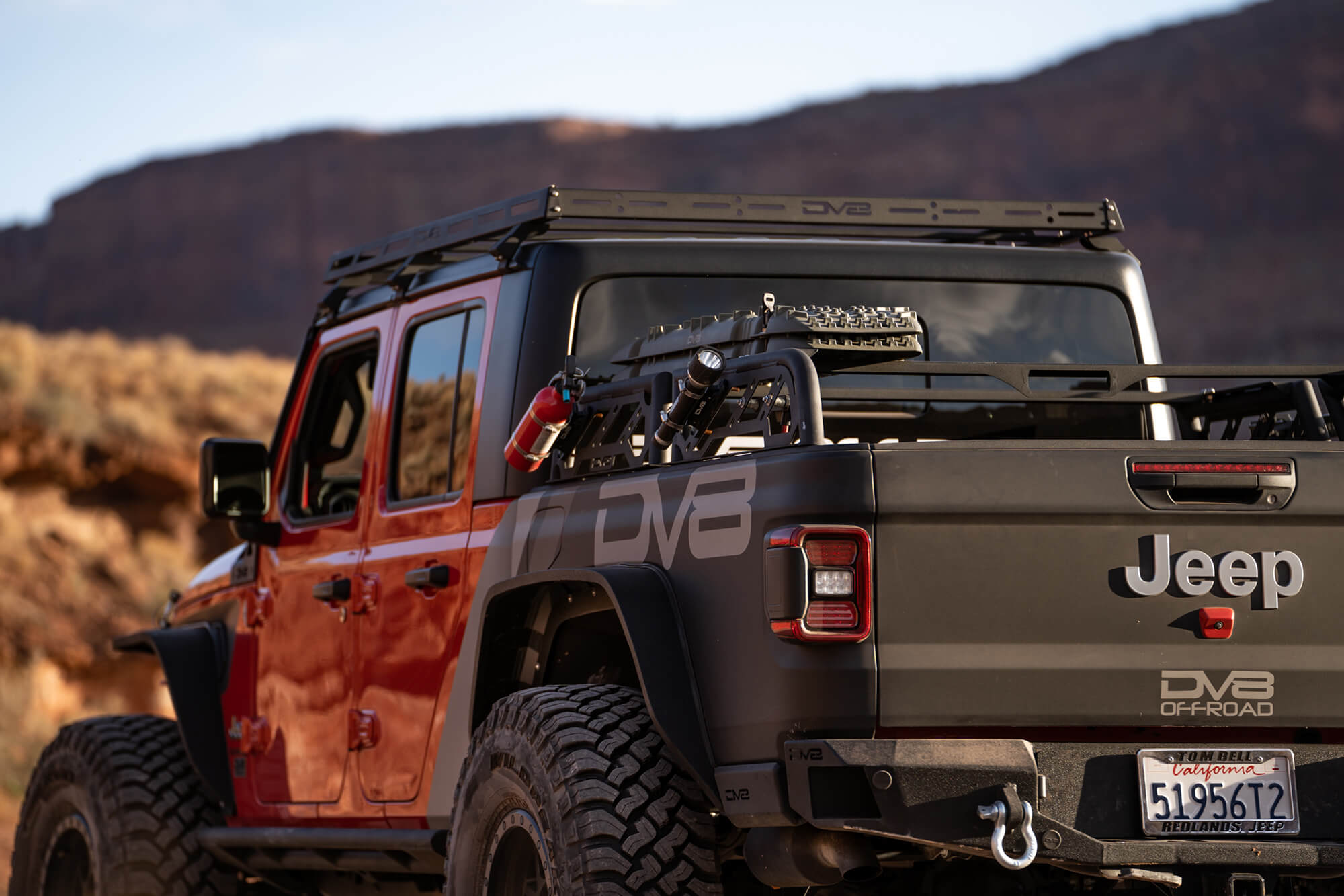 2018 2025 Jeep Gladiator JT Wrangler JL 2 Doors Roof Rack DV8 Offroad