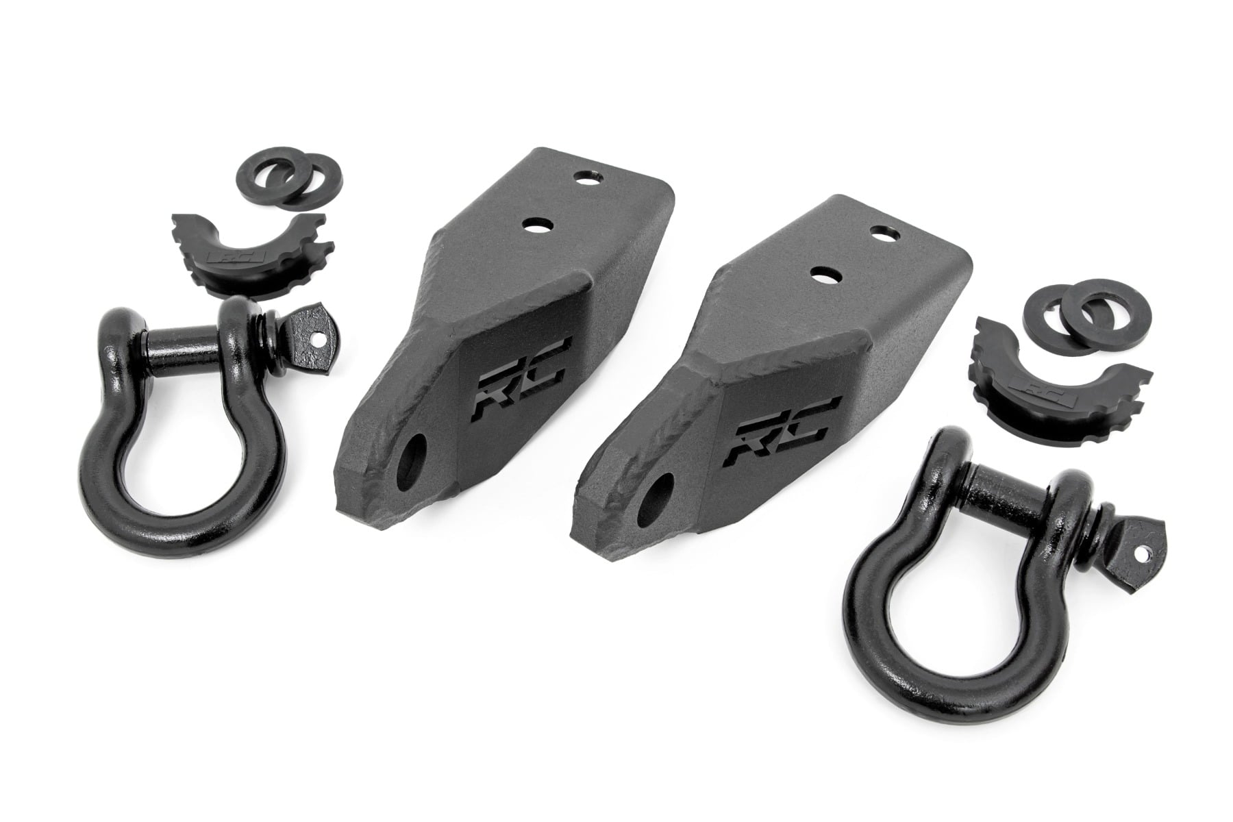 Tow Hook Brackets D-Ring Combo Toyota Tundra 2WD/4WD (2007-2021) Rough Country