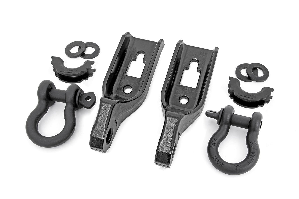 Tow Hook Brackets D-Ring Combo Ford F-150 2WD/4WD (2009-2025) Rough Country