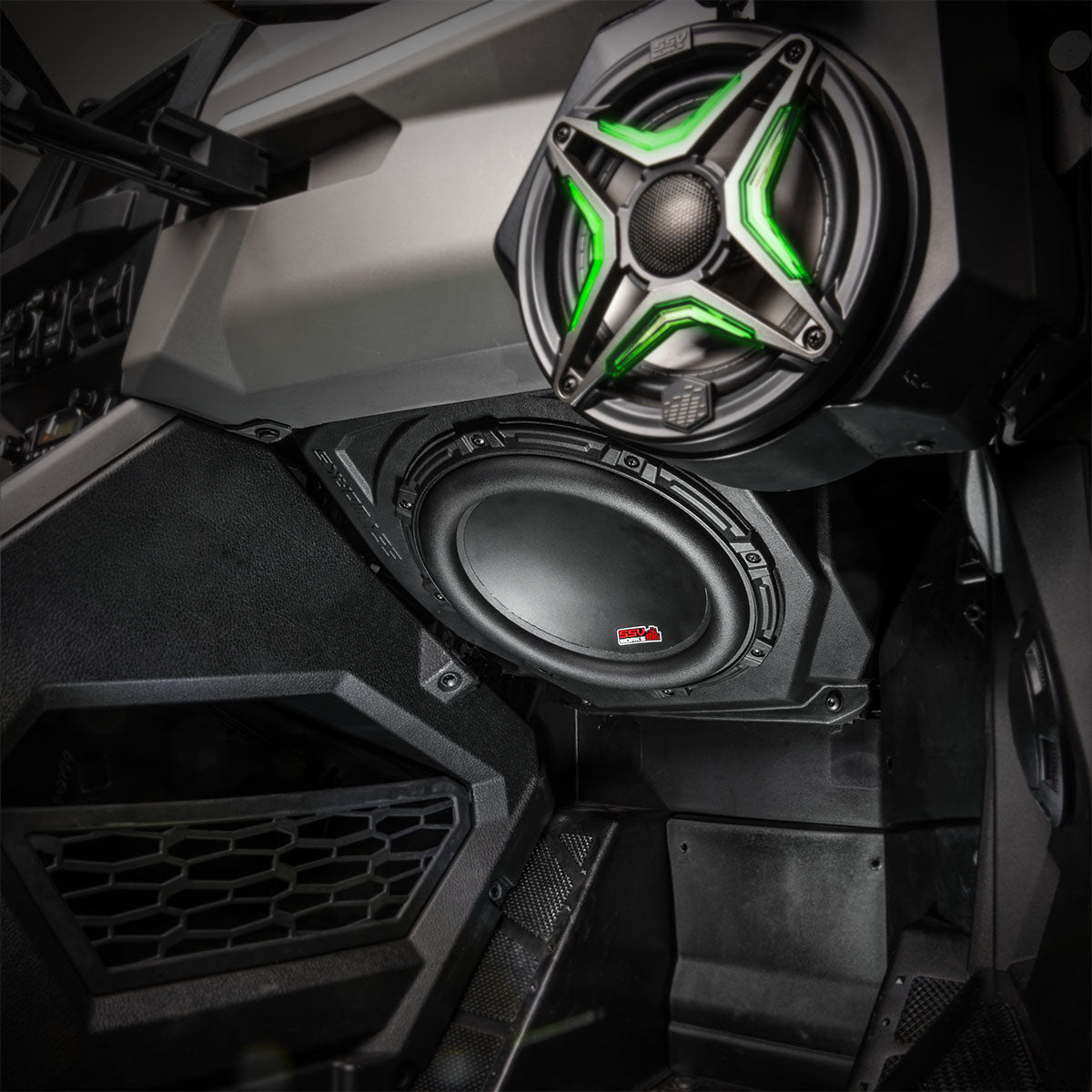 2025-2026 Polaris® RZR Pro R / Pro S / Pro XP Phase-6 K-Spec 7-Speaker Plug-&-Play Kit w/MRB4 Radio