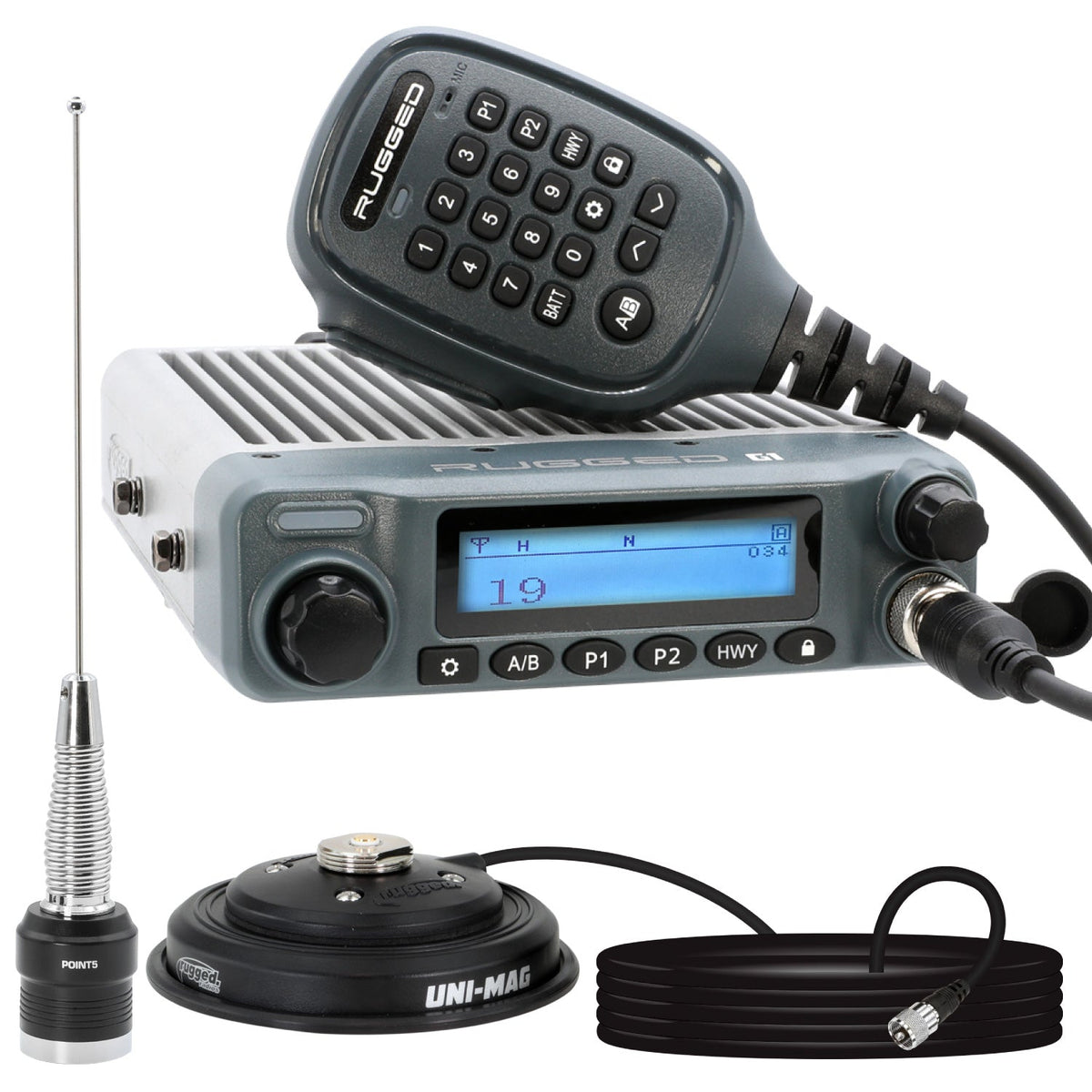 G1 Adventure Series Radio Kit - 40W Waterproof GMRS Mobile Radio with Antenna