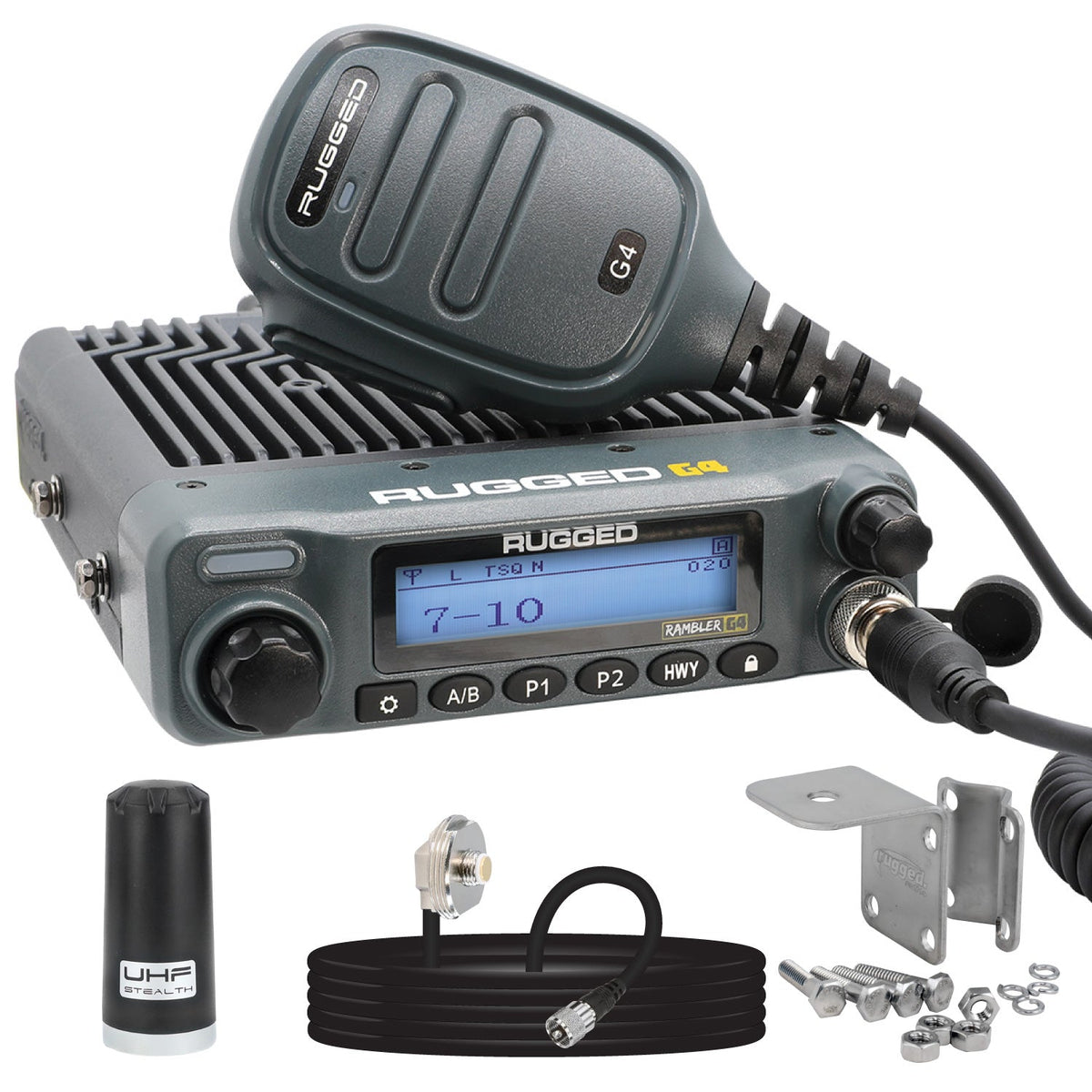 Rambler G4 Radio Kit Lite - 50W GMRS Mobile with Stealth Antenna