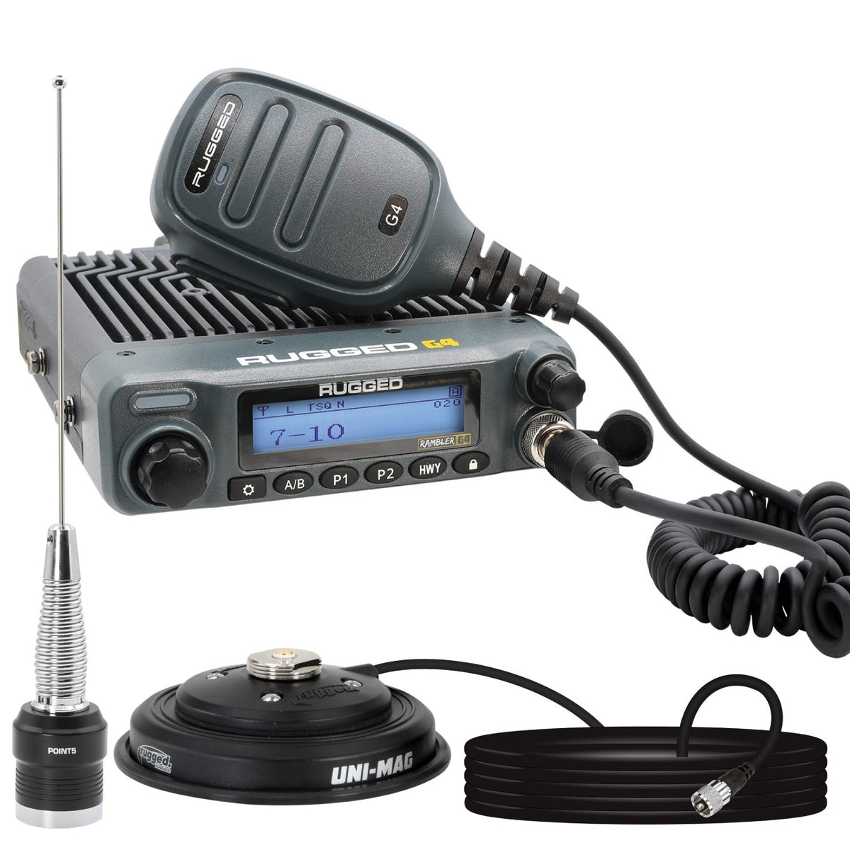 Rambler G4 Radio Kit - 50W GMRS Mobile with Antenna