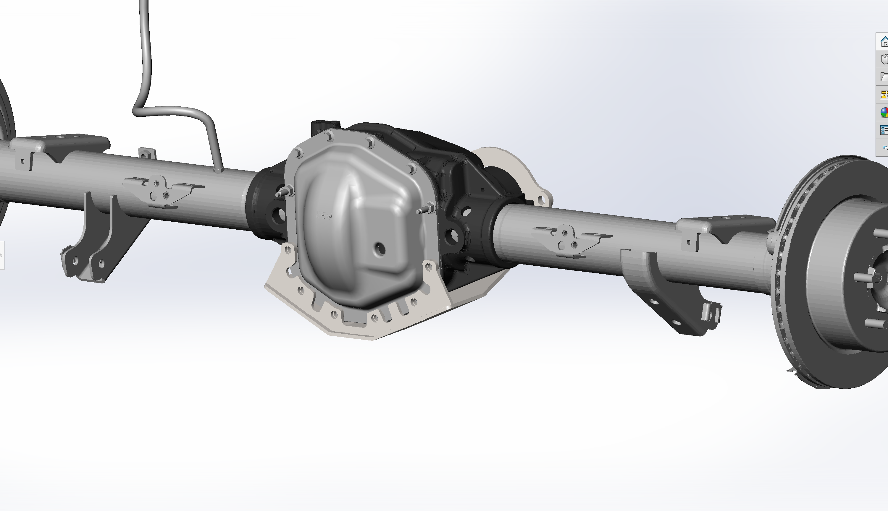 2019-2023 Ford Ranger rear differential skid plate designed for offroad protection and durability. Ideal for rugged terrain.