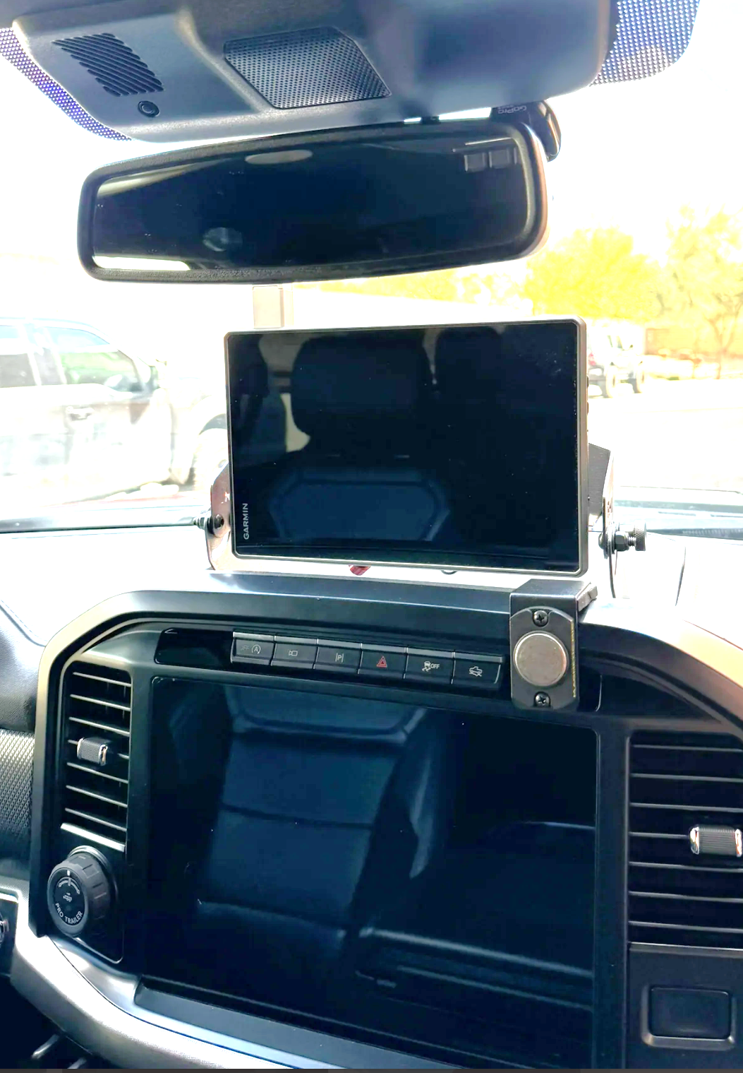 Gen 3 Raptor & 2021+ F150 - Center Dash Fold Down GPS mount - Garmin TREAD XL