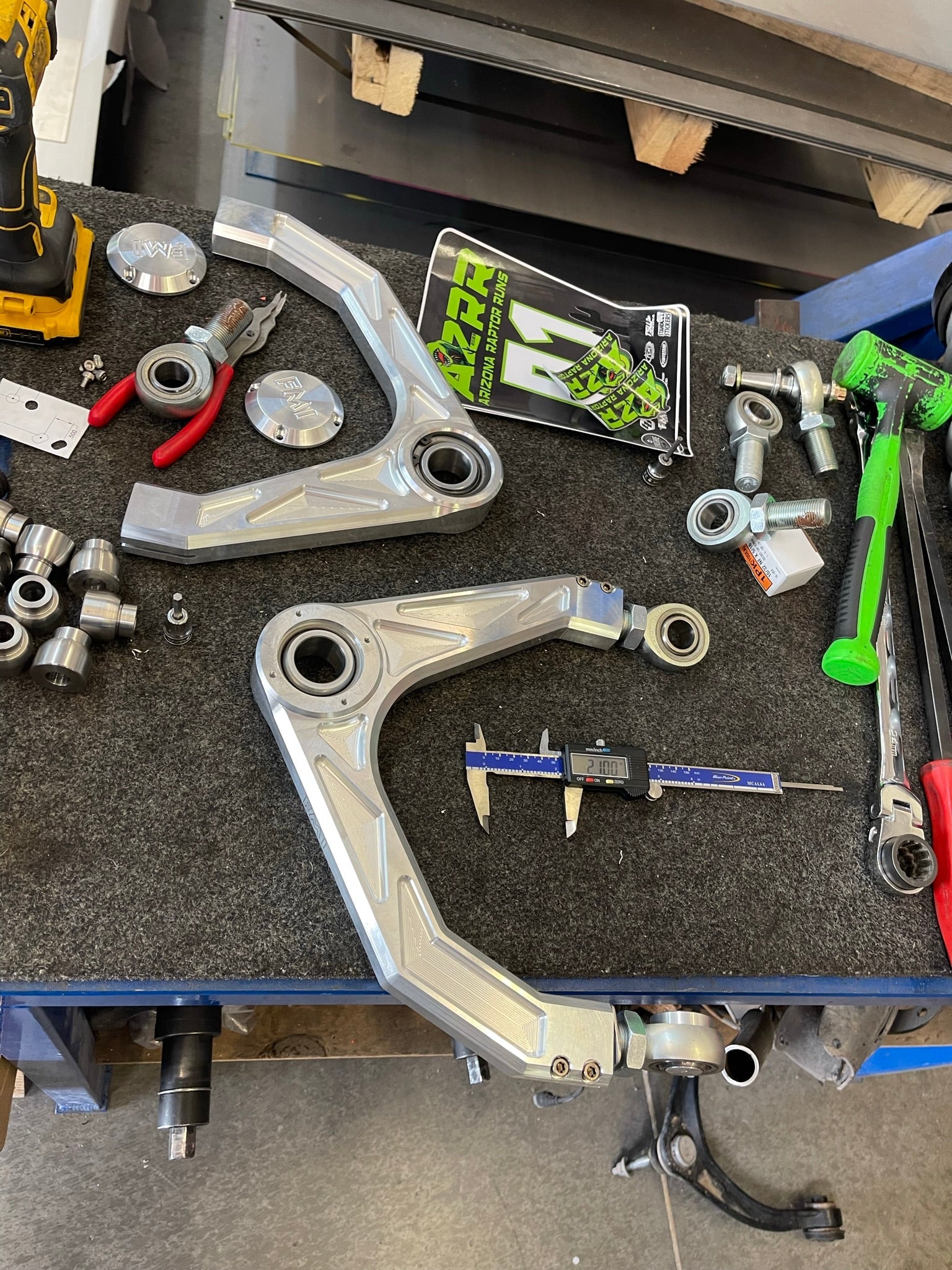 Gen 2 Raptor Billet Upper Arm Kit - stock length