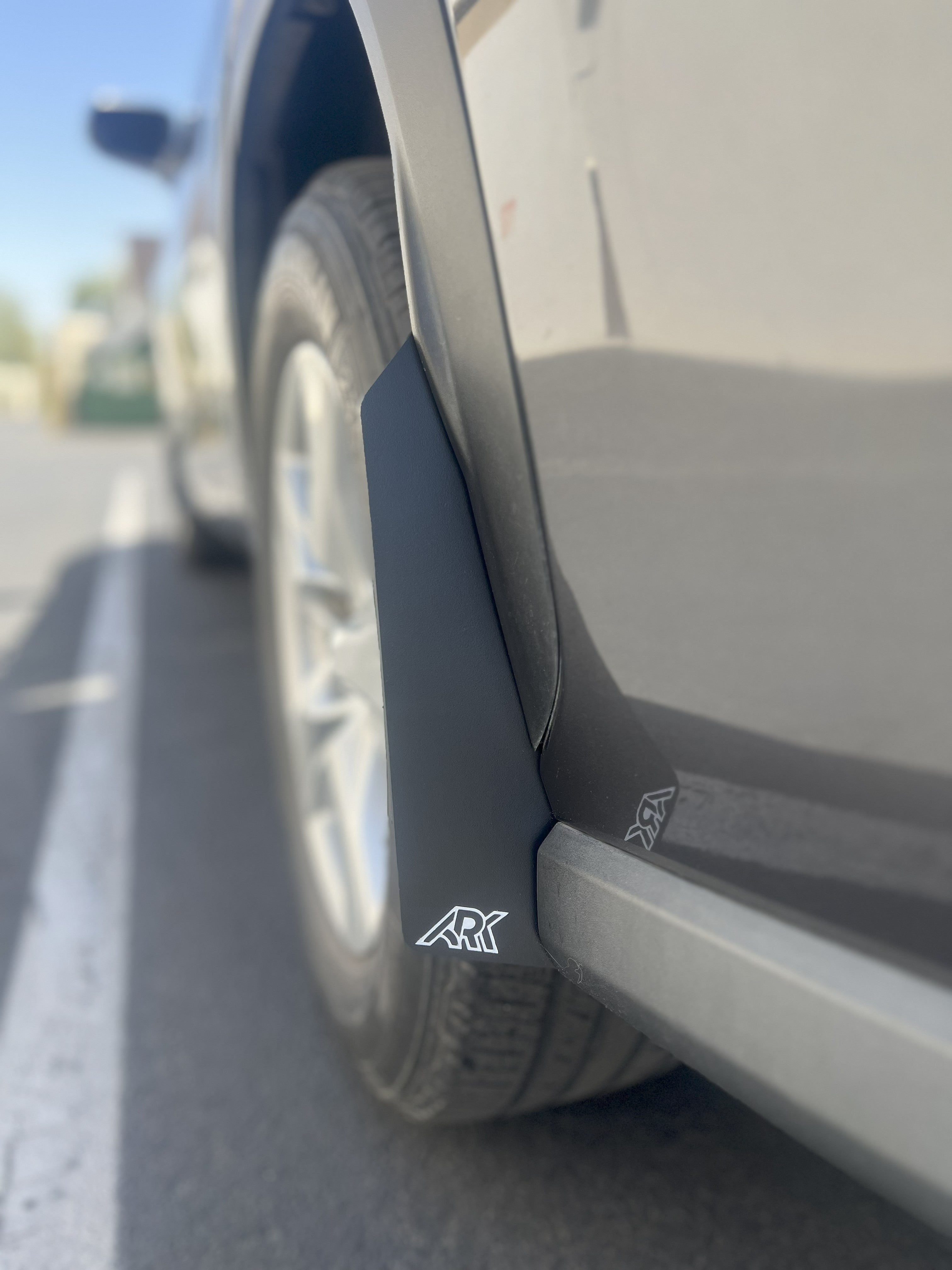 2020+ Toyota Highlander TriXPoly Micros Flares installed on a vehicle, enhancing protection and style.