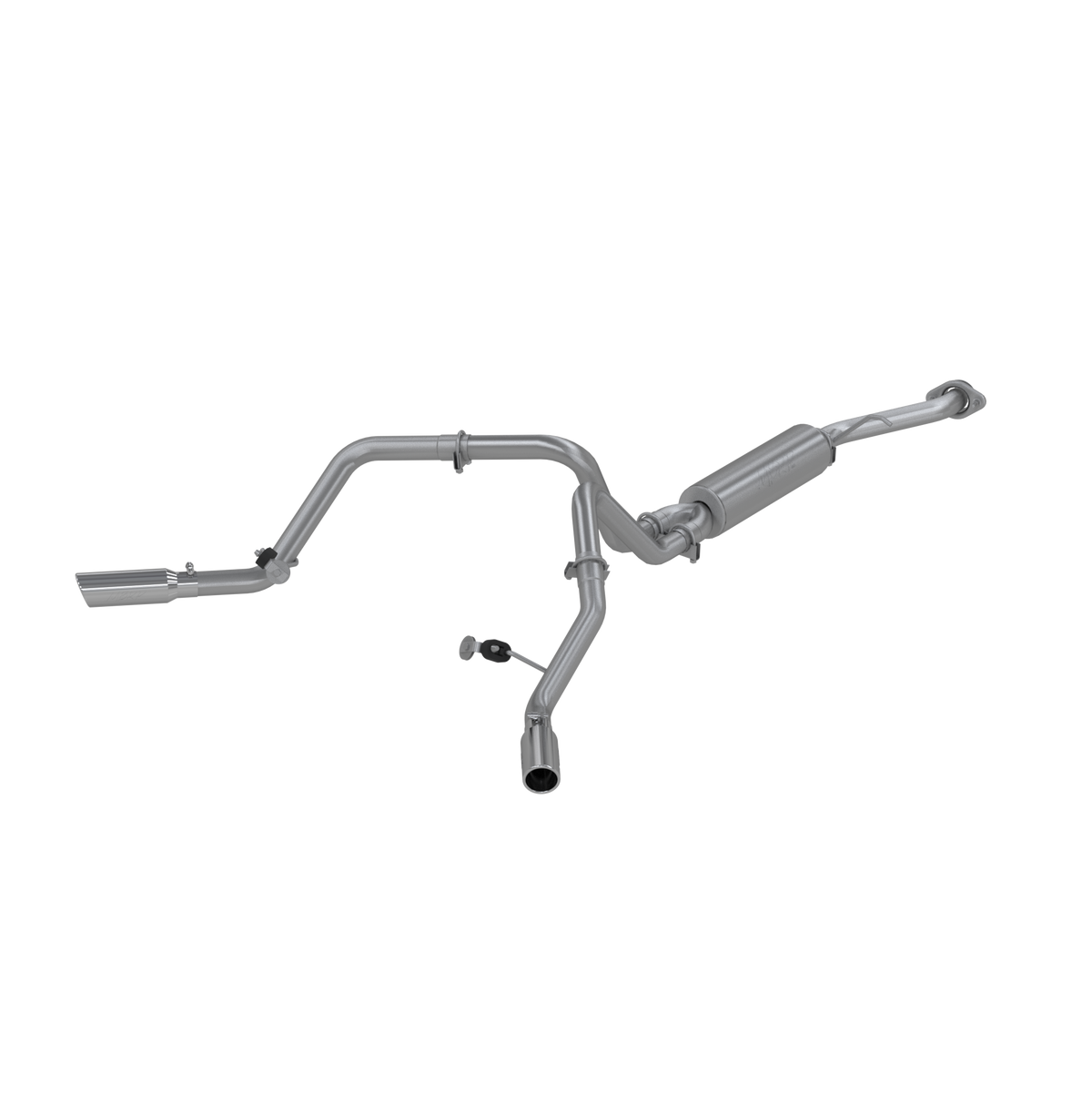 Cat Back Exhaust System Dual Split Side Aluminized Steel For 03-07 Silverado/Sierra 1500 Classic 4.8/5.3L RC Short Bed MBRP