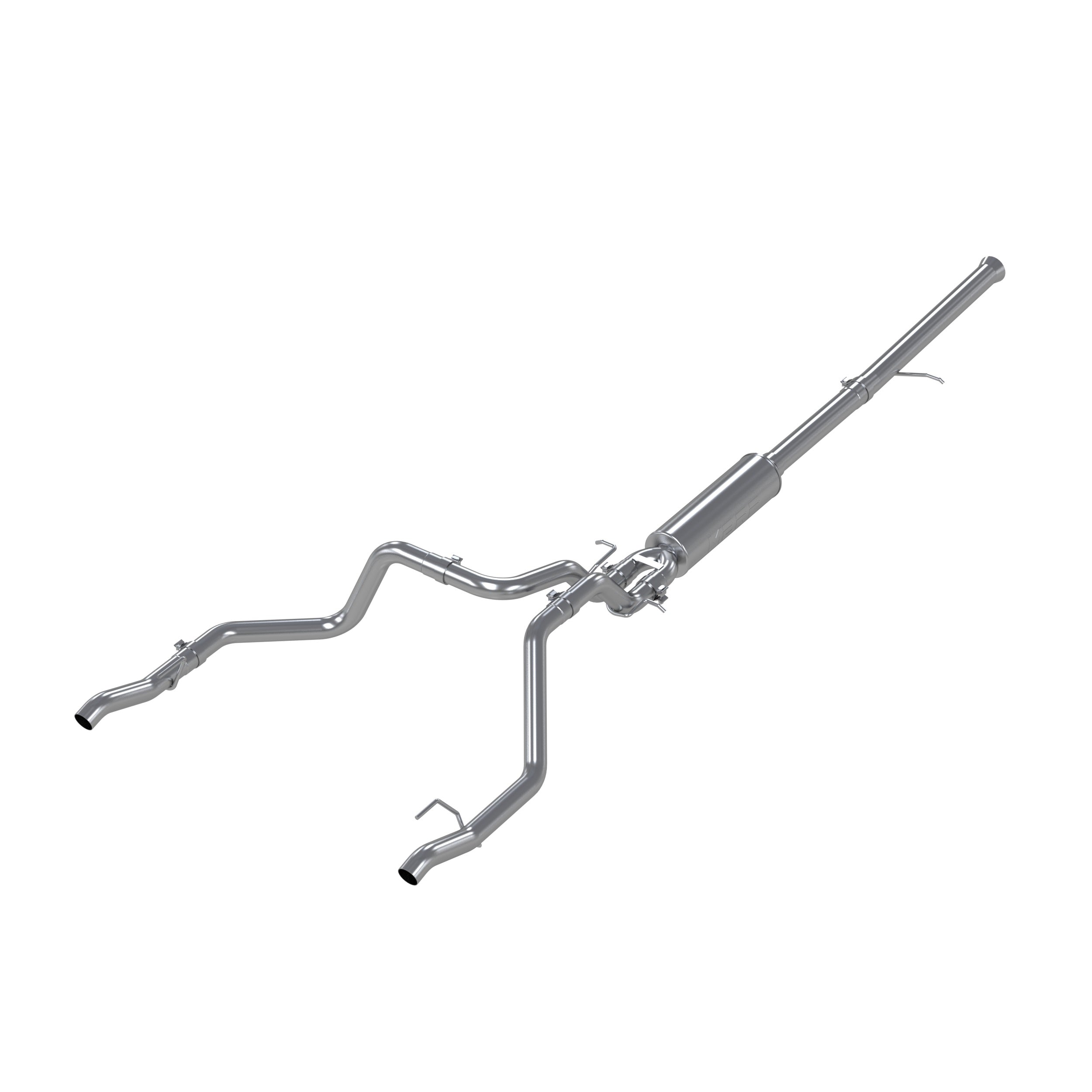 2.5 Inch Cat Back Exhaust System For 19-up Silverado/Sierra 1500 6.2L, 2022 Silverado LTD/ Sierra Limited 6.2L Dual Rear 304 Stainless Steel MBRP
